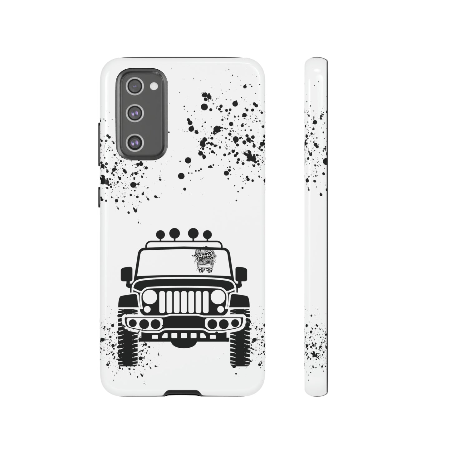 Off Road Girl Cow Print Shades Protective Phone Case for Iphone, Samsung and Google Phones