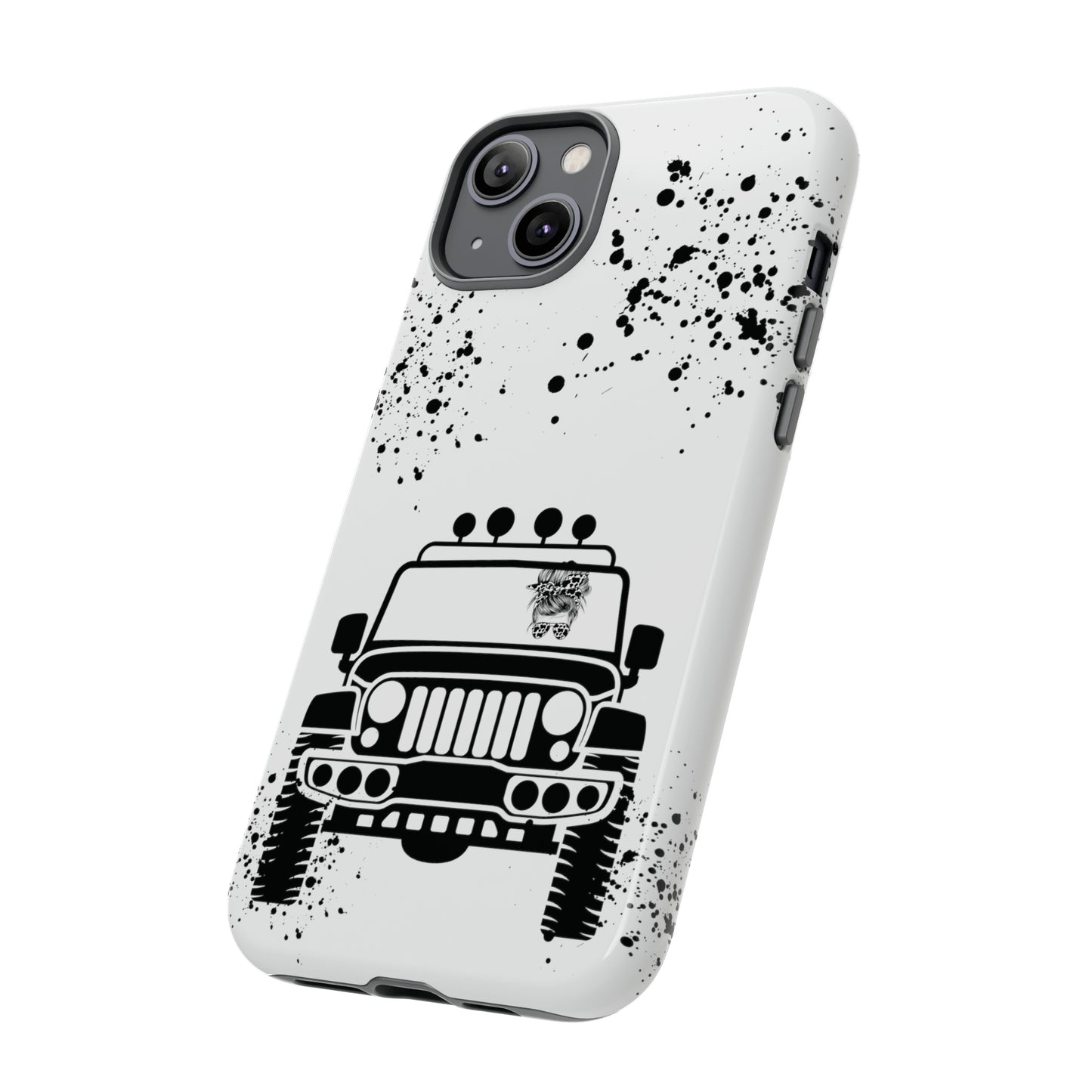 Off Road Girl Cow Print Shades Protective Phone Case for Iphone, Samsung and Google Phones