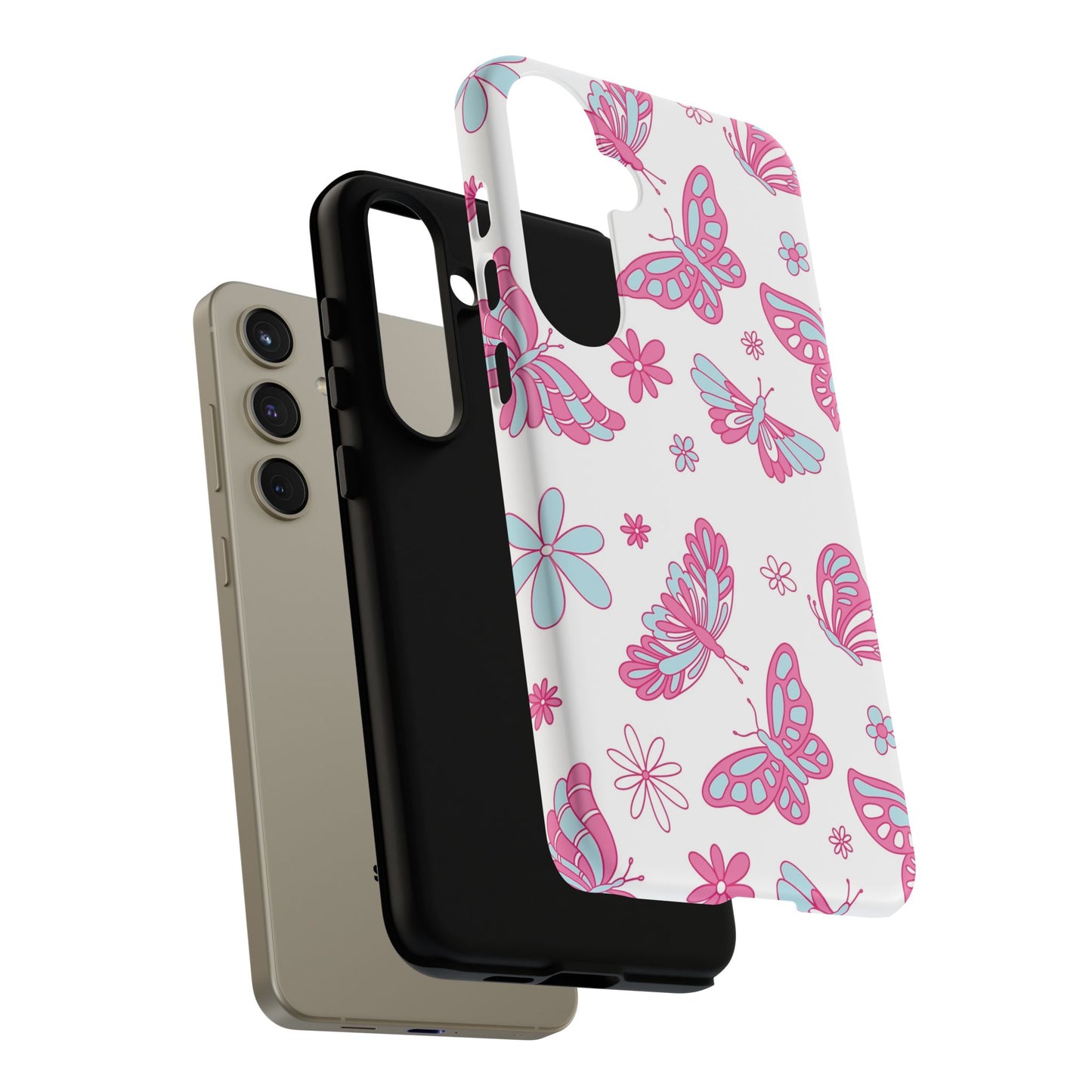 Pastel Butterflies Protective Phone Case