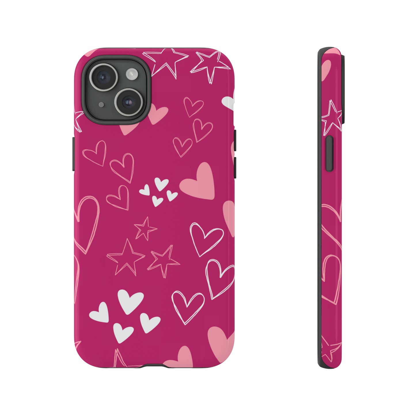 Heart and Stars Protective Case for Google, IPhone and Samsung phones