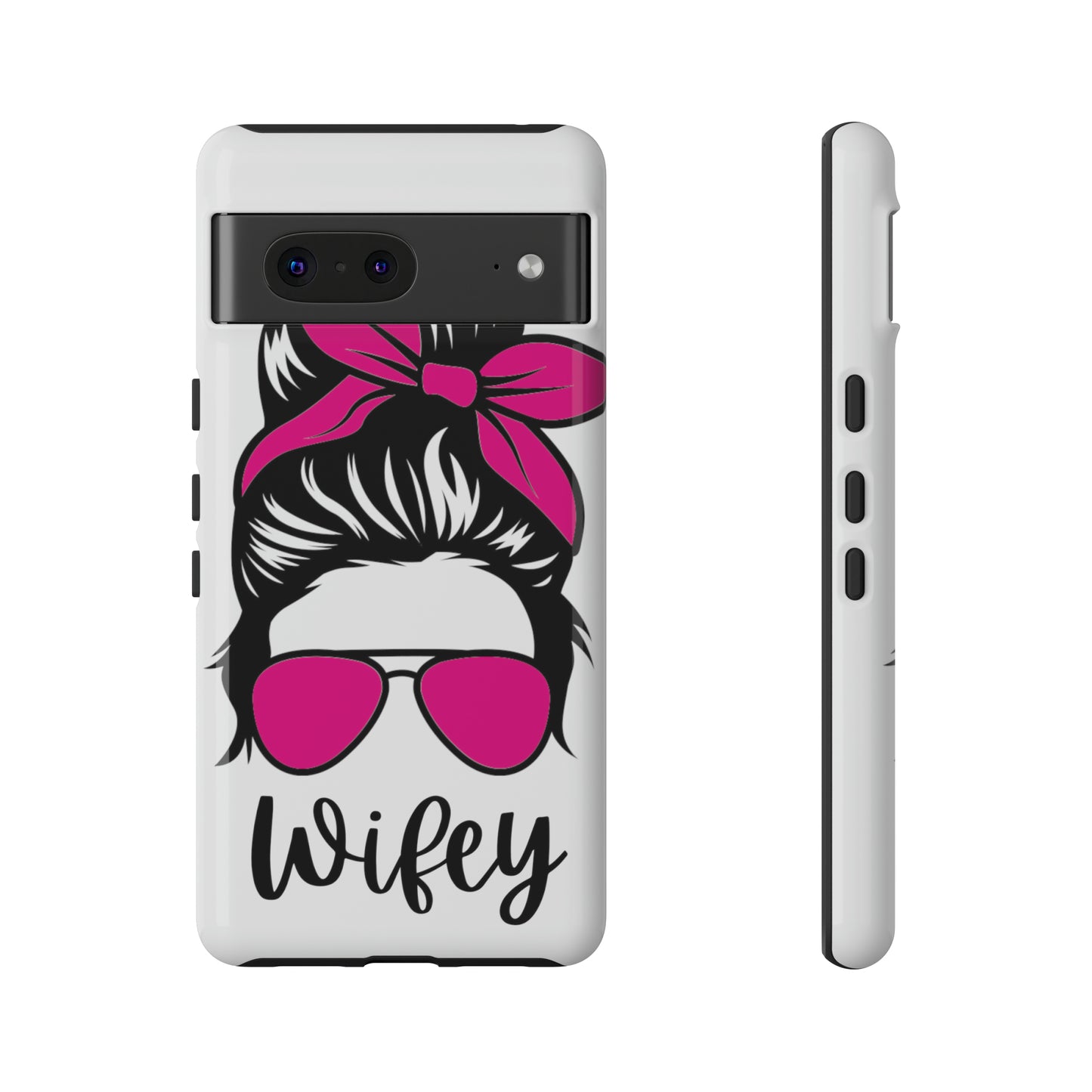 Pink Wifey Protective Case for IPhone, Samsung and Google