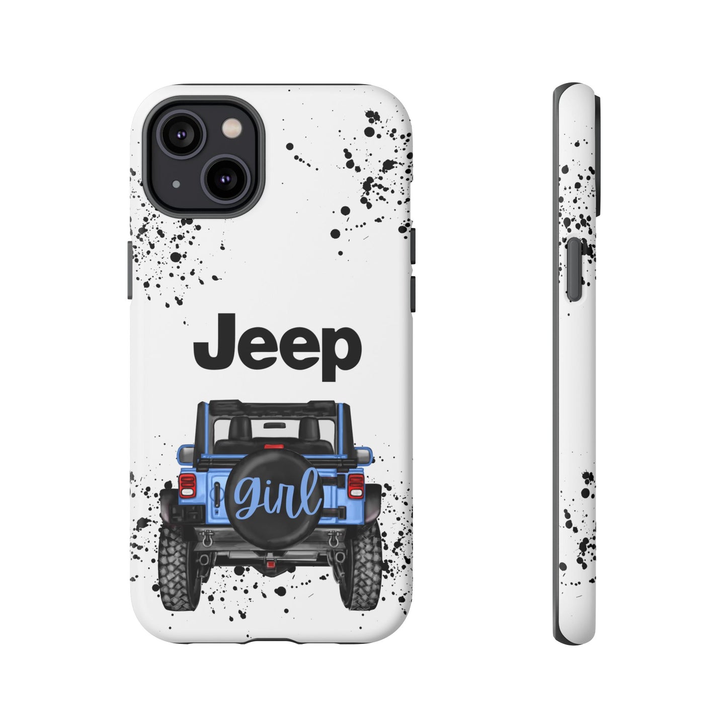 Off Road Girl Light Blue Protective Case for Iphone, Google and Samsung Phones