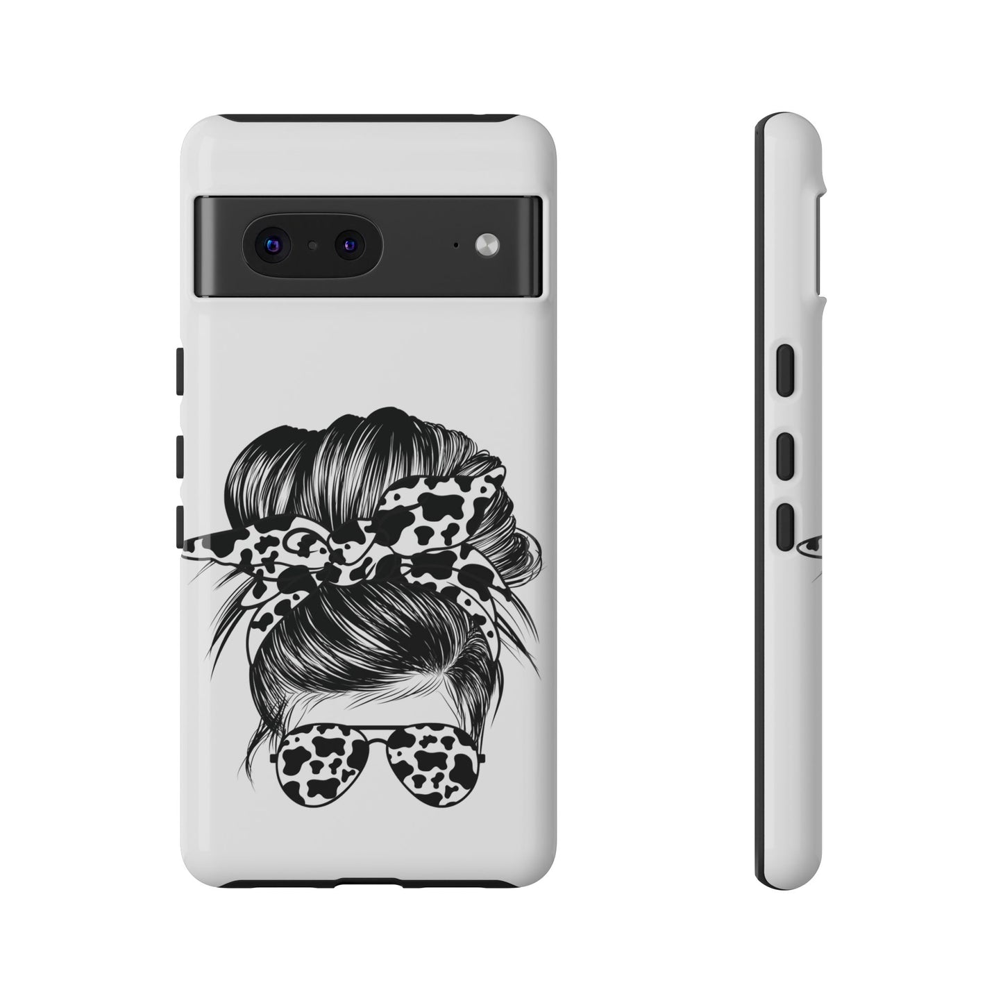 Cow Print Woman Mom Wife Protective Phone Case for Iphone, Samsung and Google Phones