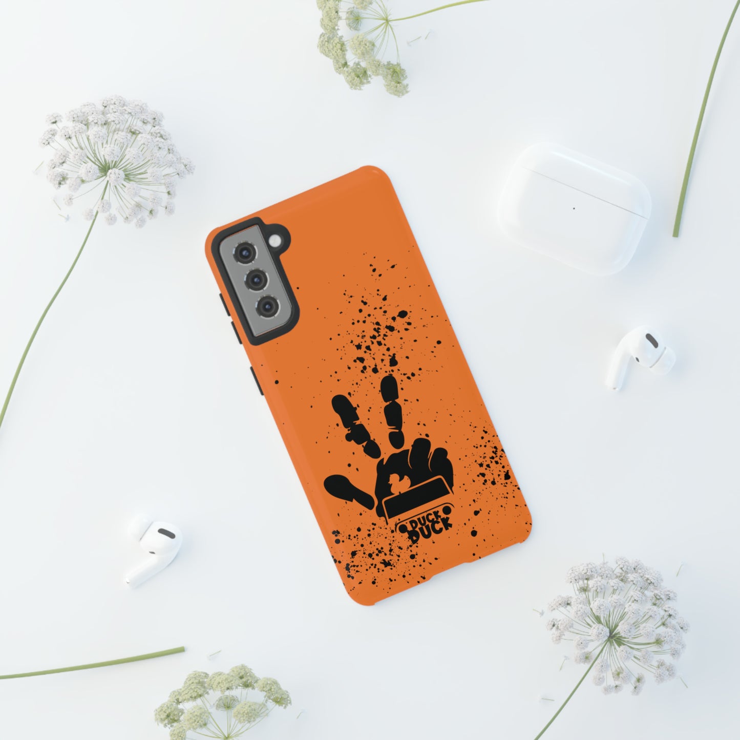 Duck Duck Orange Protective Phone Case for IPhone, Samsung and Google Phones