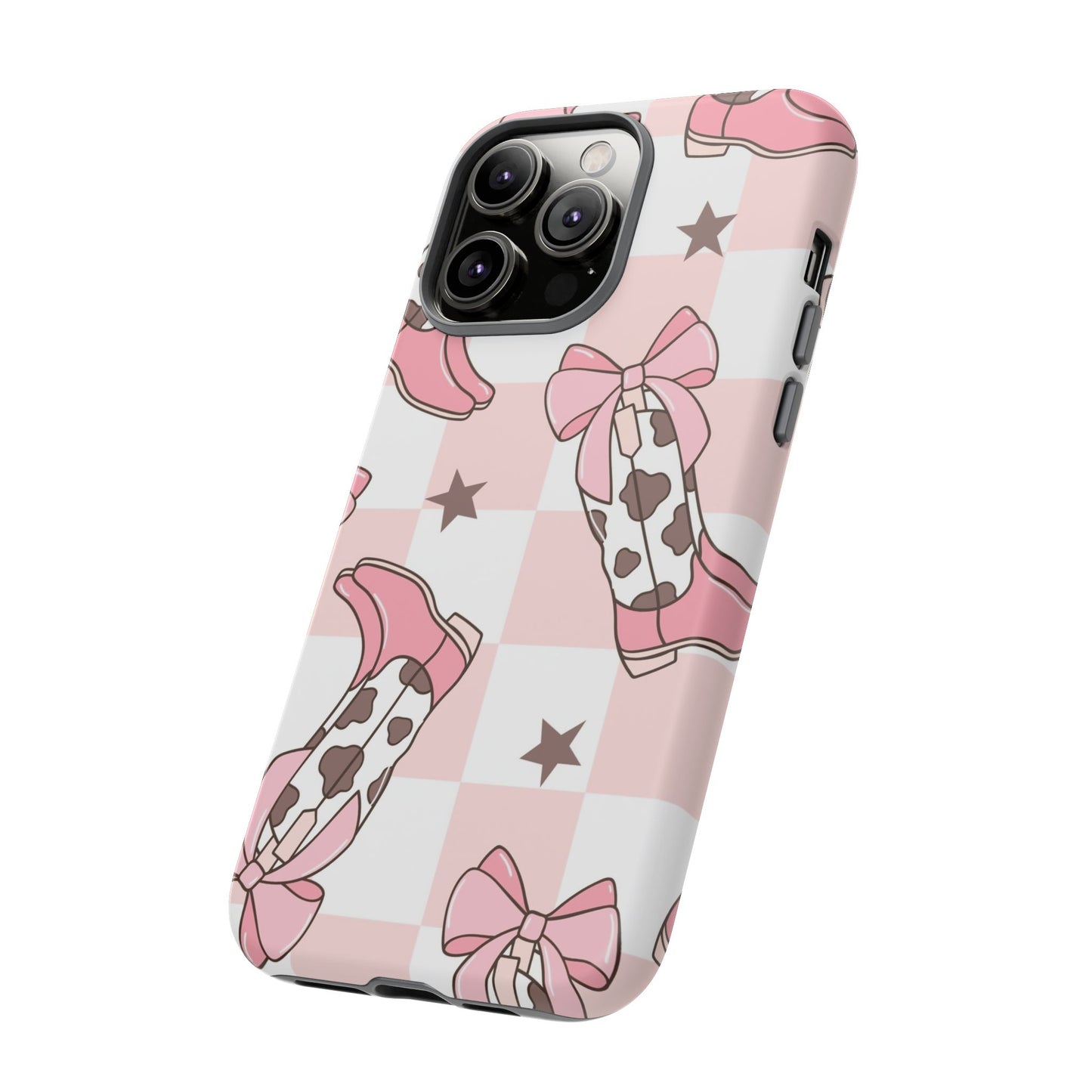 Cowboy Boots and Bows Protective Phone Case