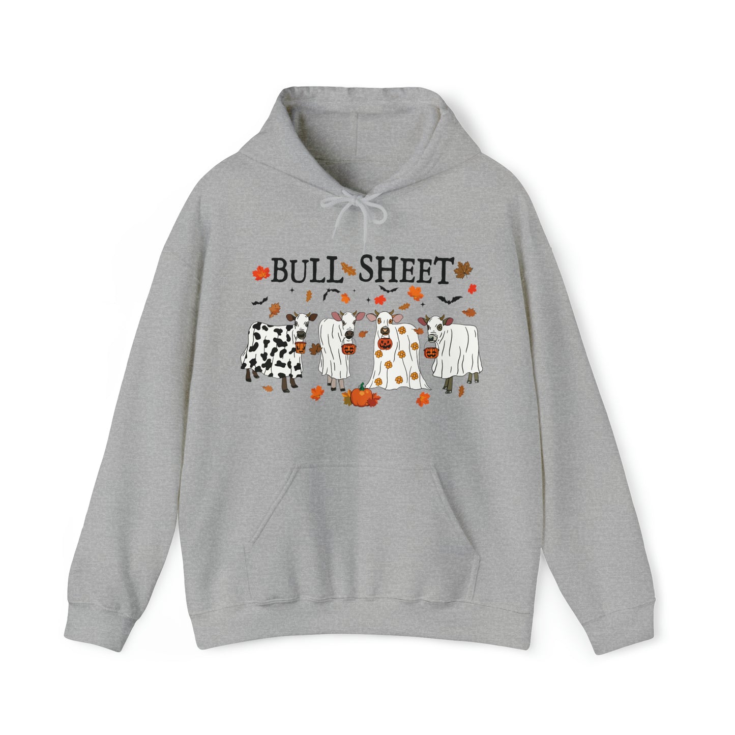 Bull Sheet Cow Ghost Unisex Heavy Blend™ Hooded Sweatshirt