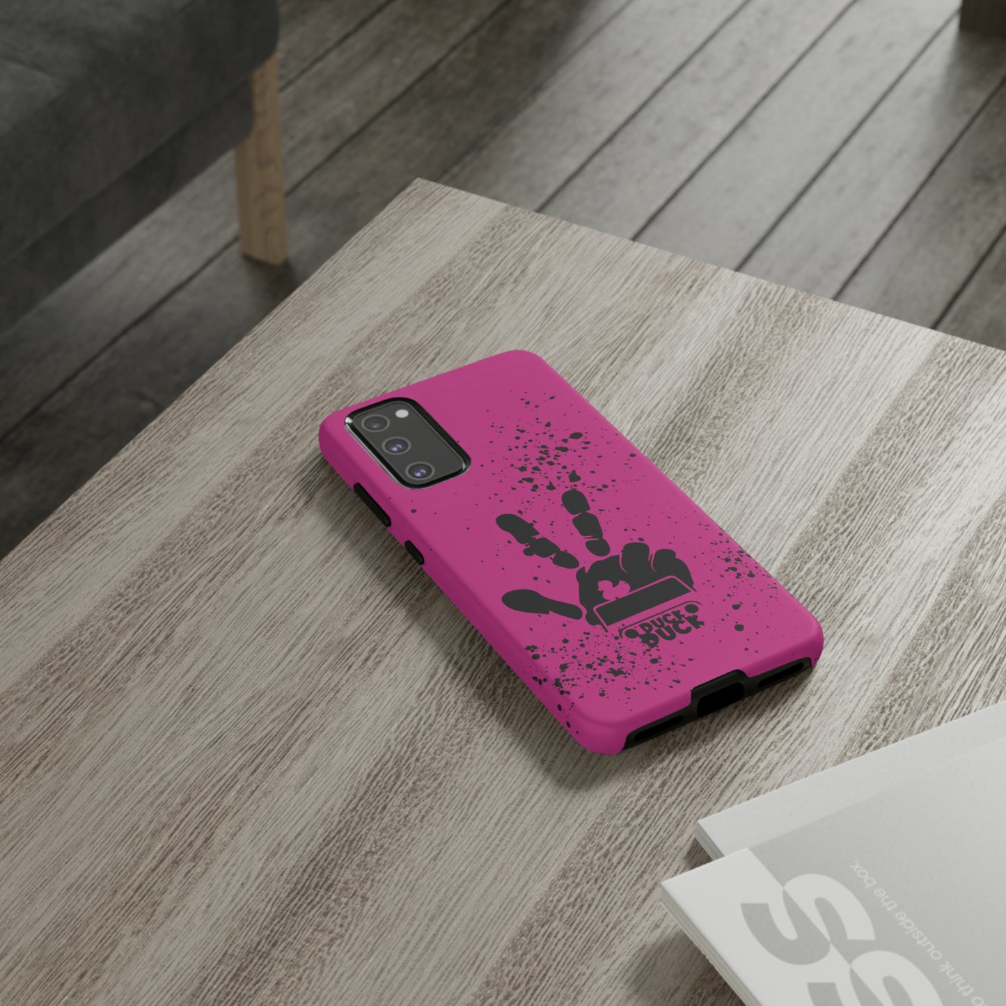 Duck Duck Hot Pink Protective Phone Case for IPhone, Samsung and Google Phone