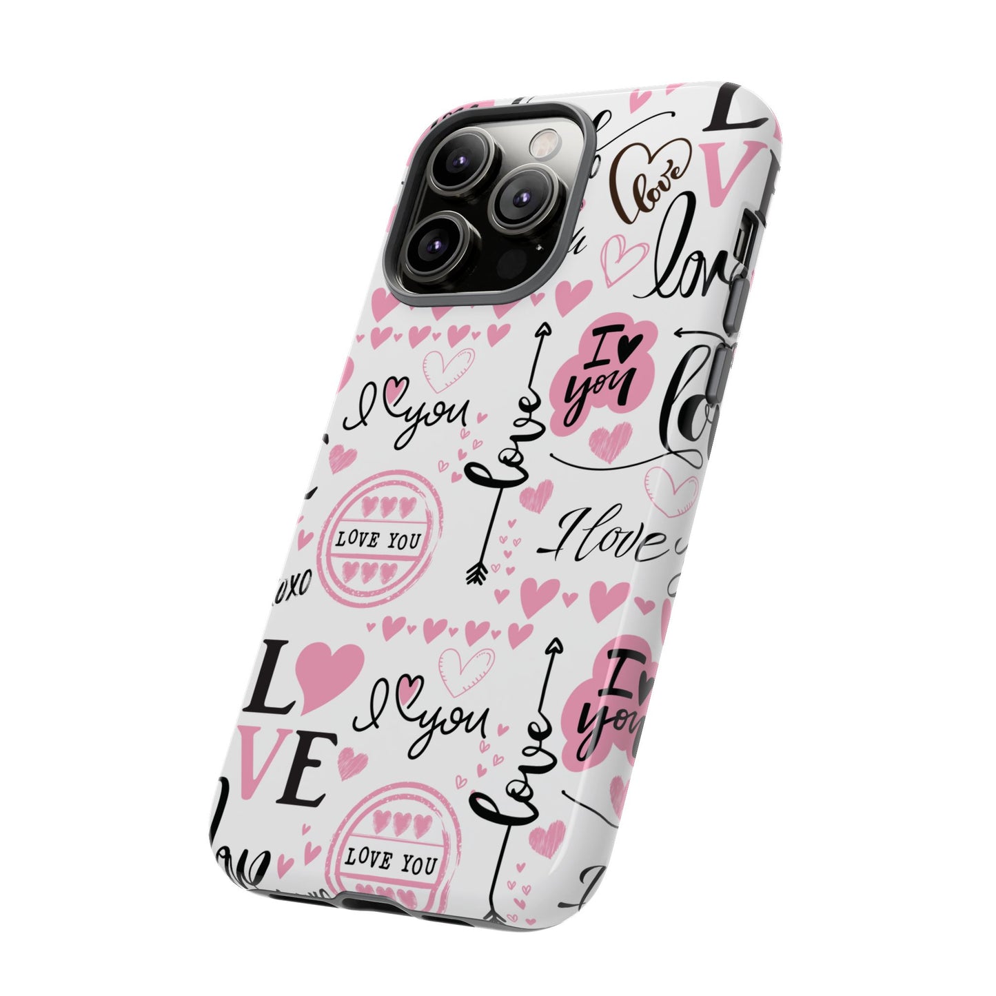 Valentine Love Pink Protective Phone Case for Iphone, Samsung and Google Devices