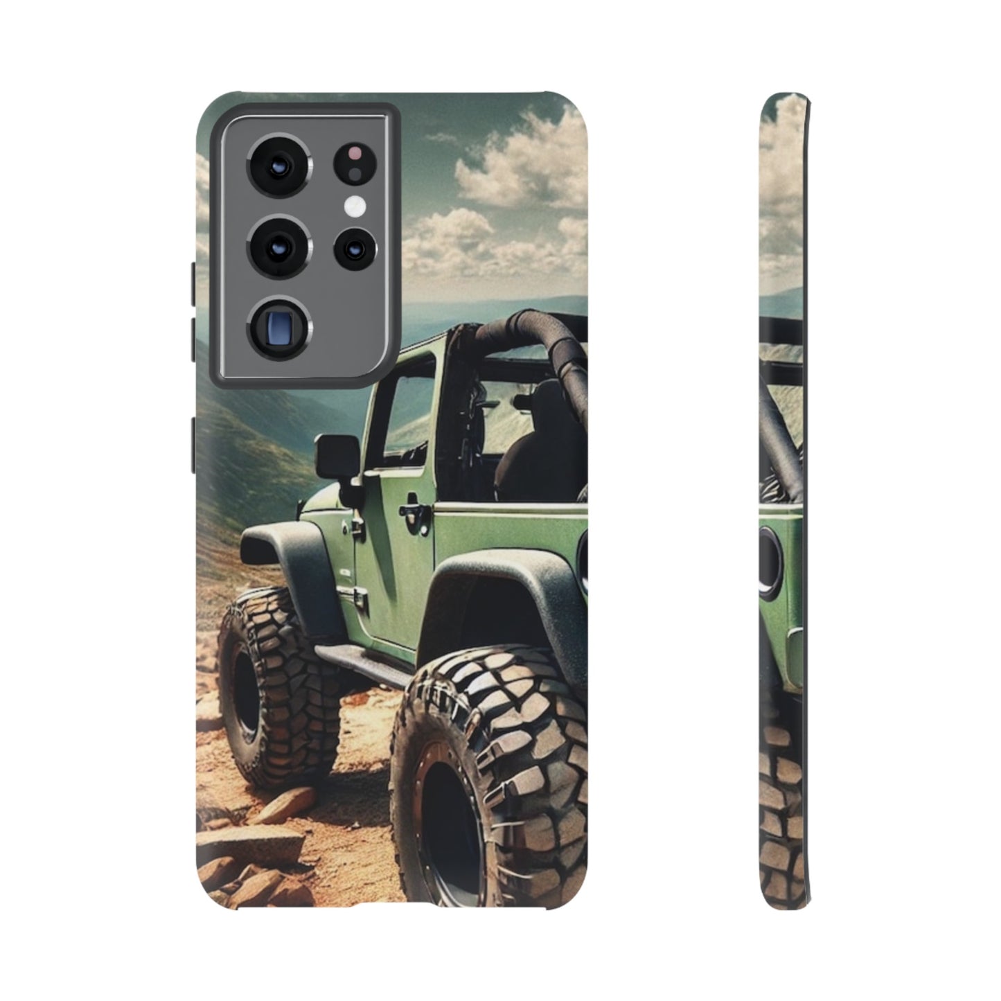 Green Jeep Protective Phone Case