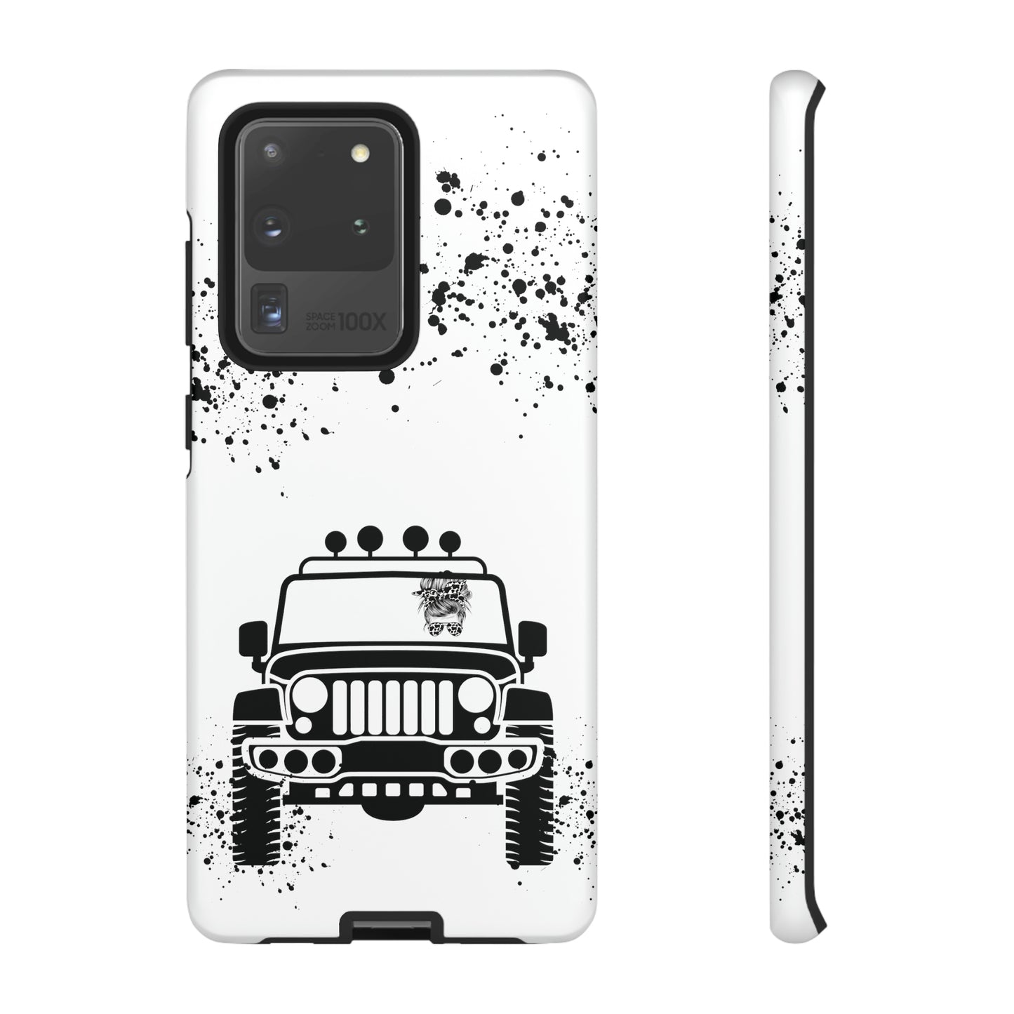 Off Road Girl Cow Print Shades Protective Phone Case for Iphone, Samsung and Google Phones