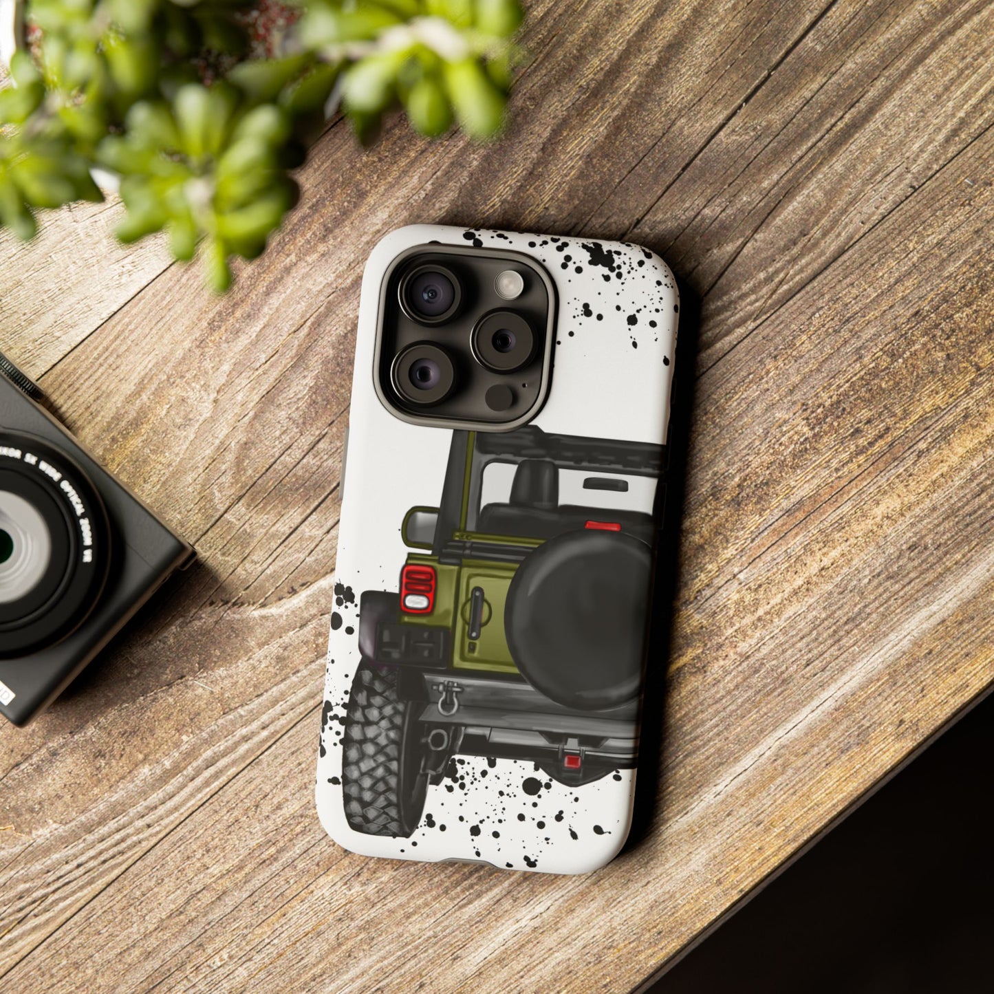Off Road Life Army Green Protective Case for Iphone, Google and Samsung