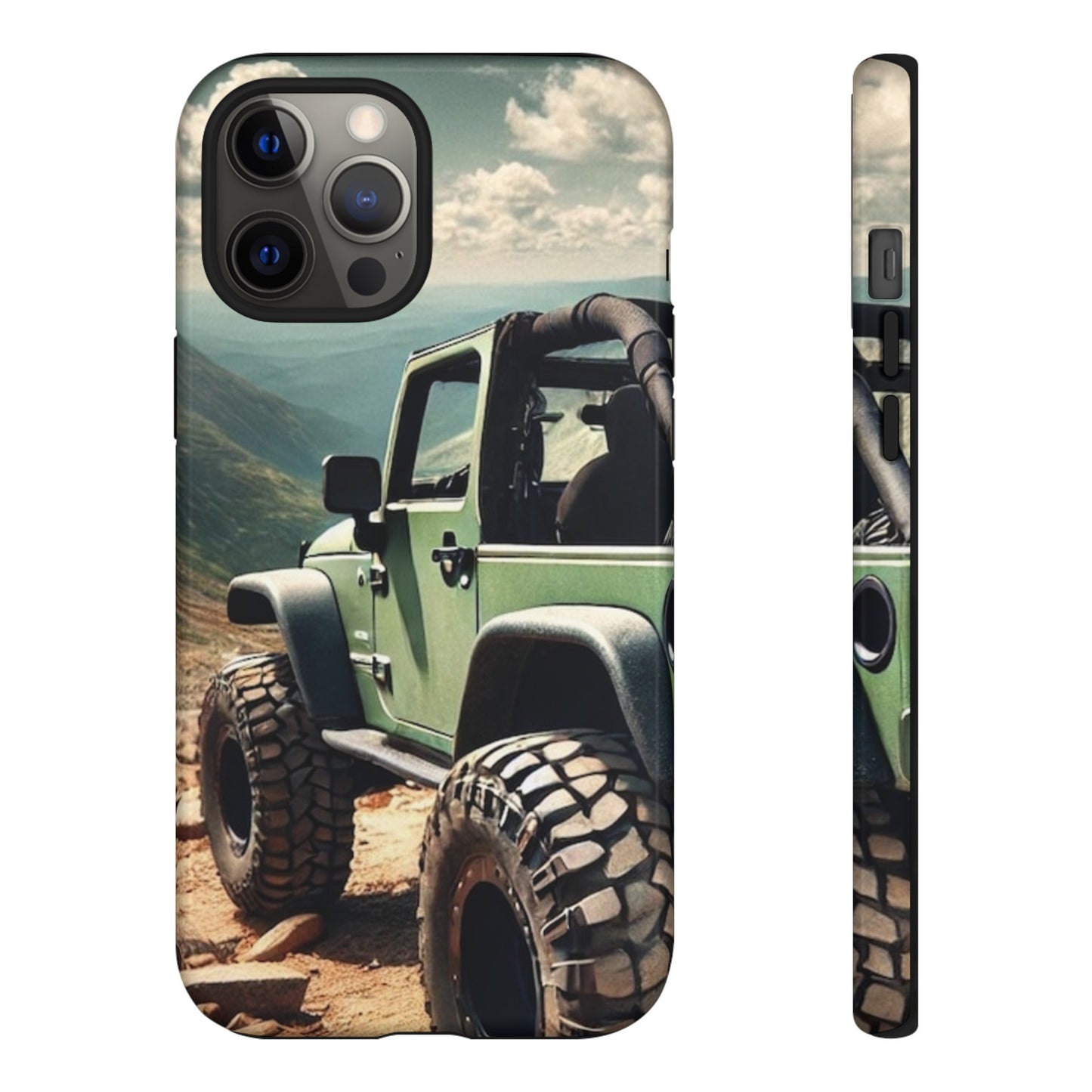 Green Jeep Protective Phone Case