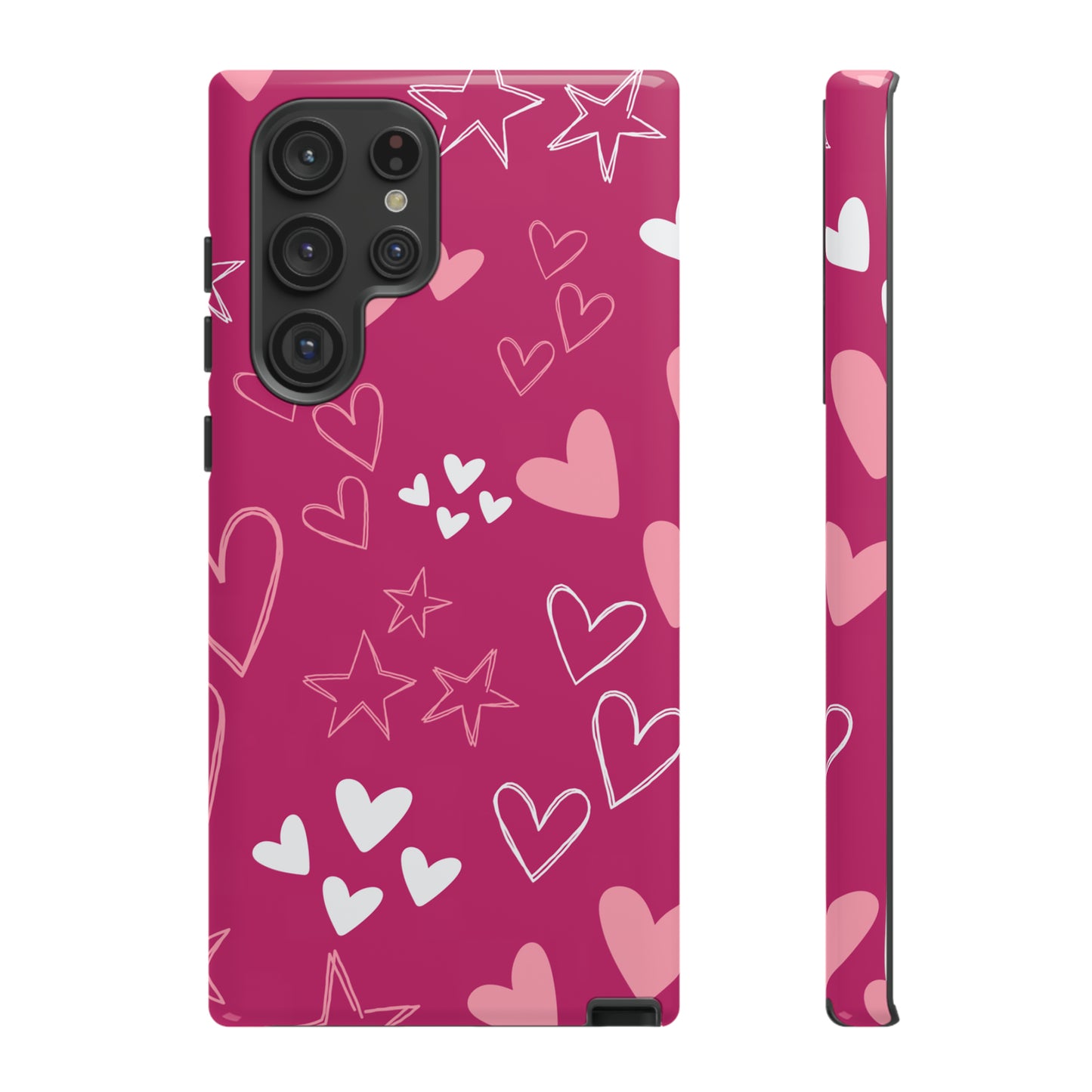 Heart and Stars Protective Case for Google, IPhone and Samsung phones