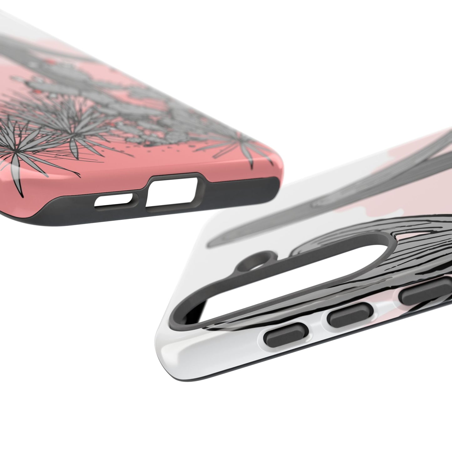 Pastel Cactus Sunset Protective Phone Case