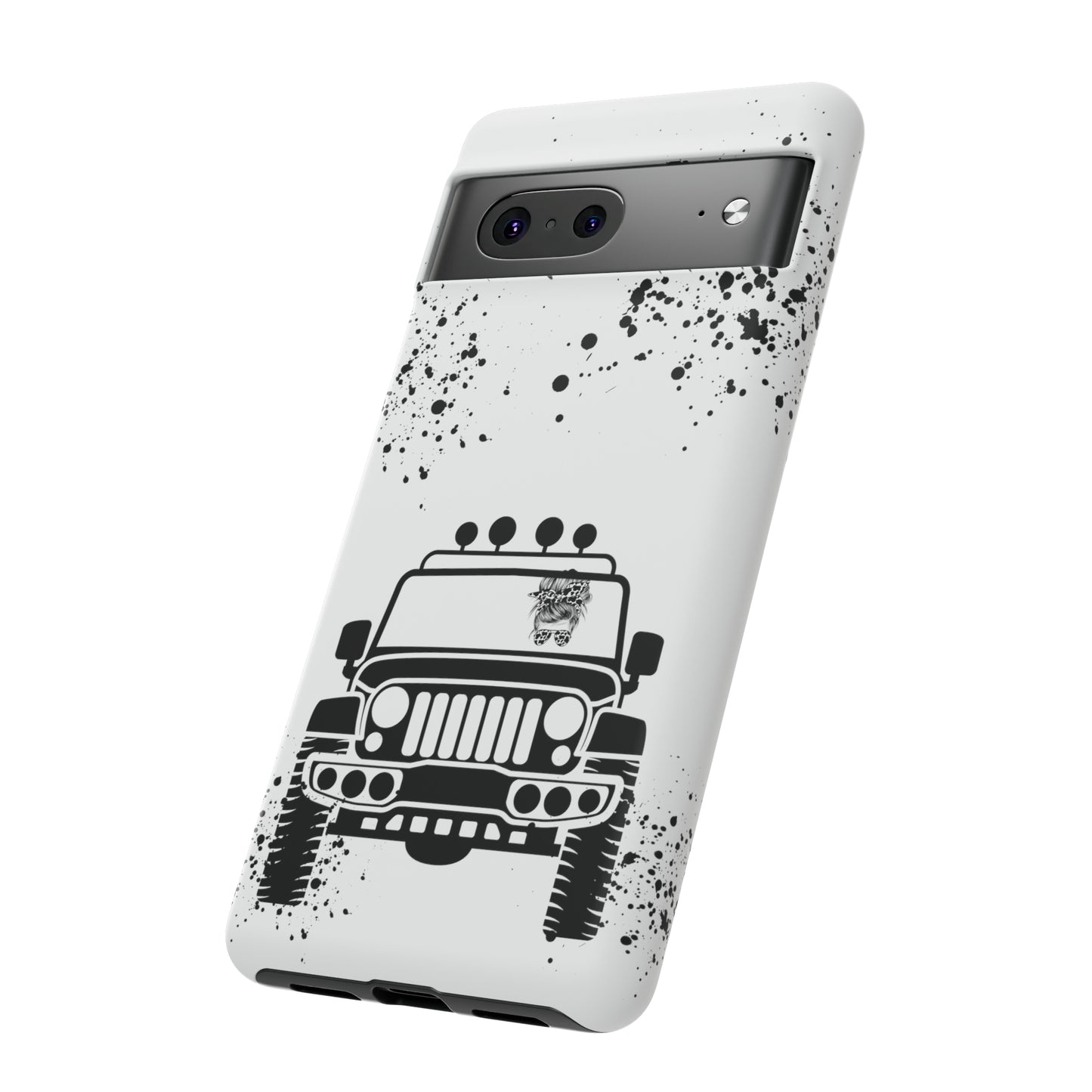 Off Road Girl Cow Print Shades Protective Phone Case for Iphone, Samsung and Google Phones