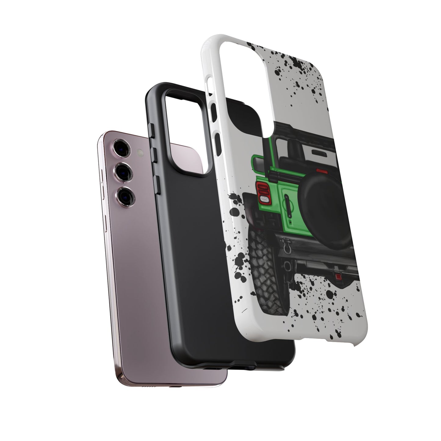 Off Road Life Green Protective Case for Iphone, Google and Samsung
