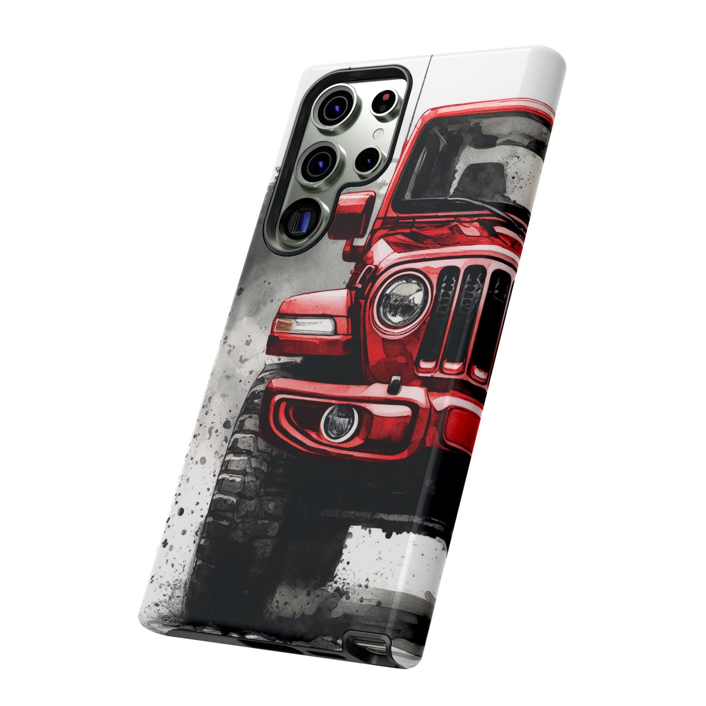 Off Road Love Red Wrangler Protective Phone Case for Iphone, Samsung and Google Phones