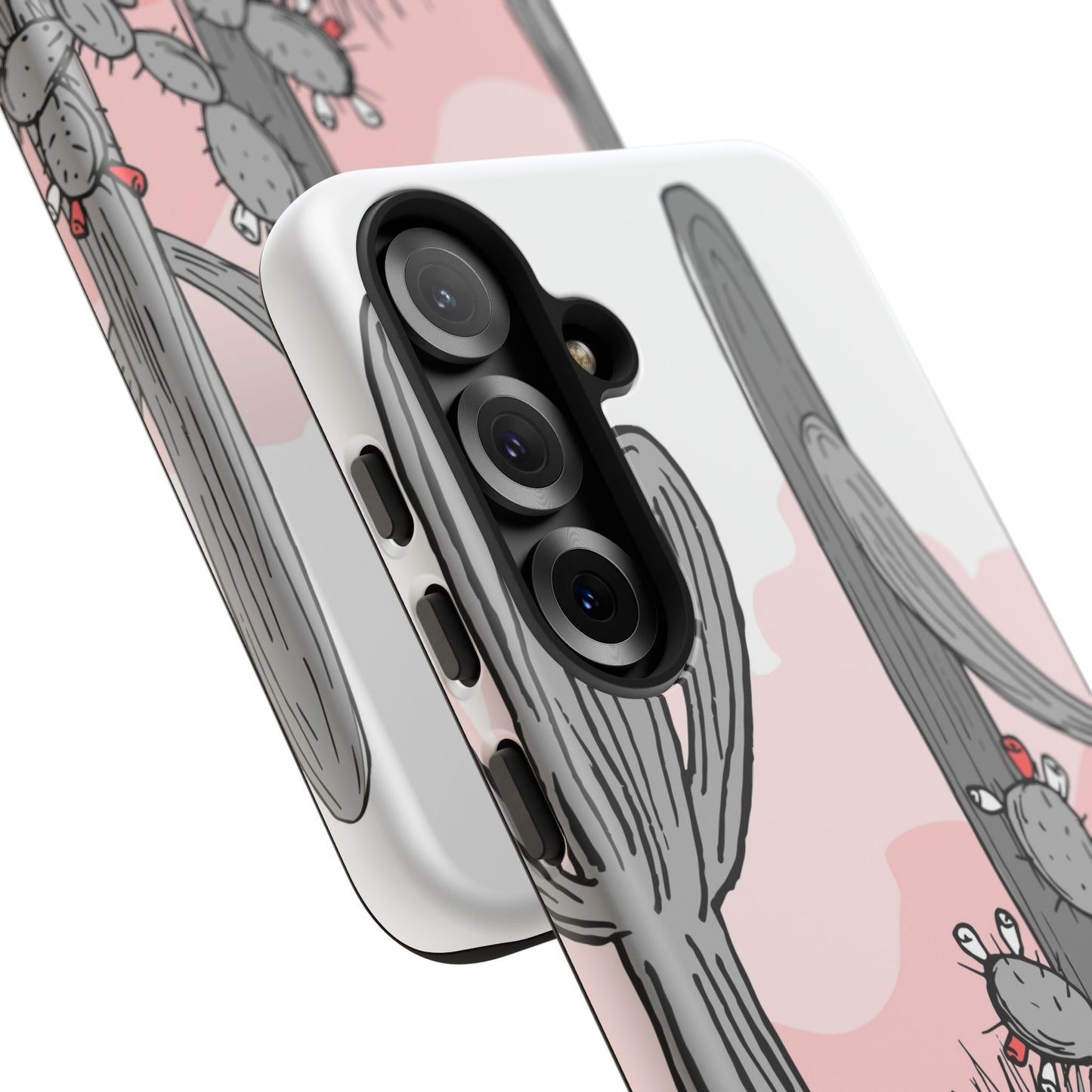 Pastel Cactus Sunset Protective Phone Case