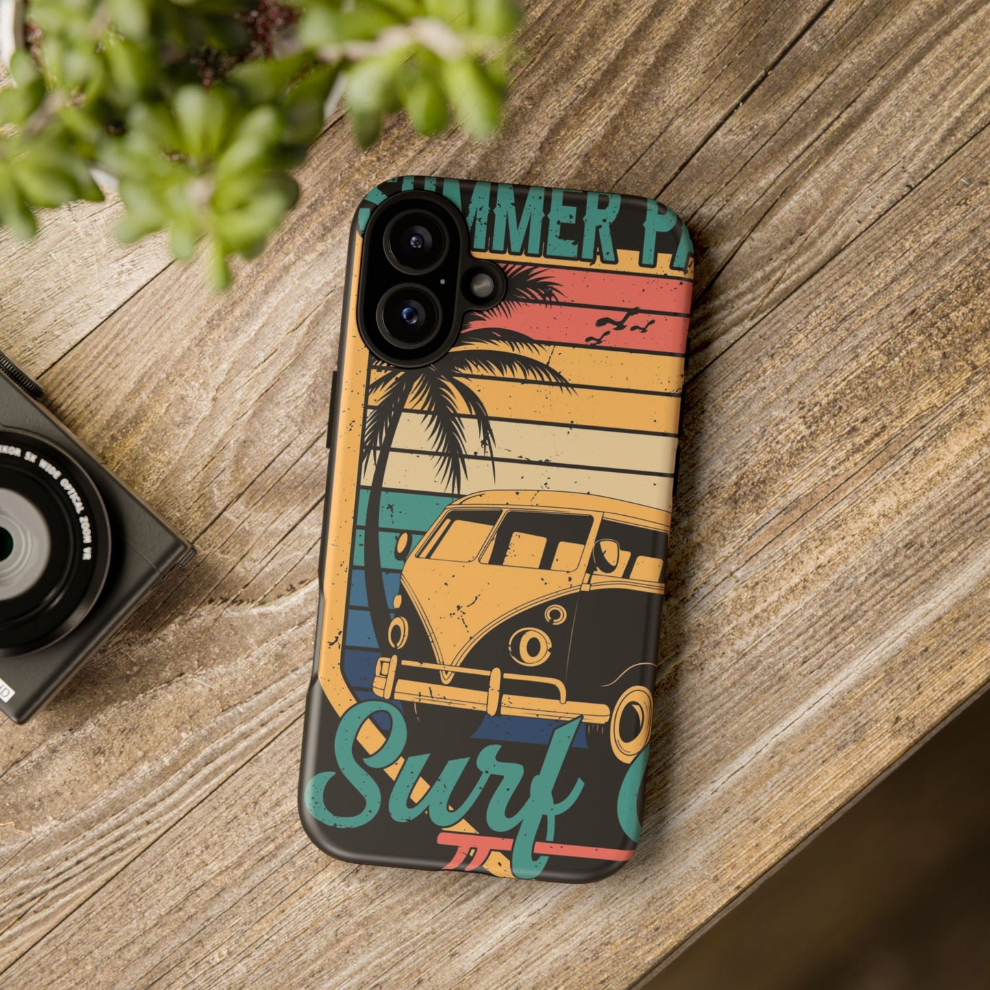 Retro Van Surf Summer Protective Phone Case