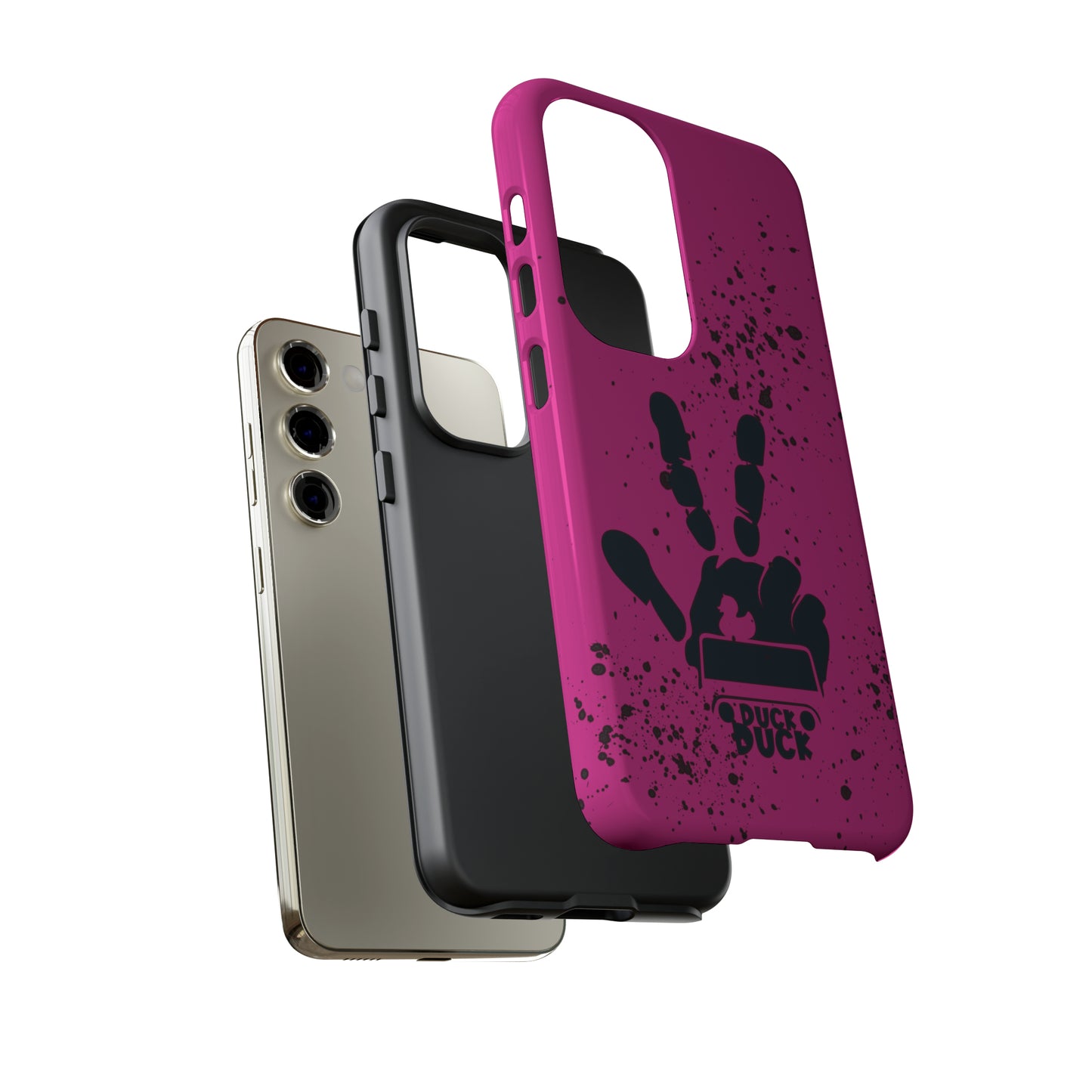 Duck Duck Hot Pink Protective Phone Case for IPhone, Samsung and Google Phone