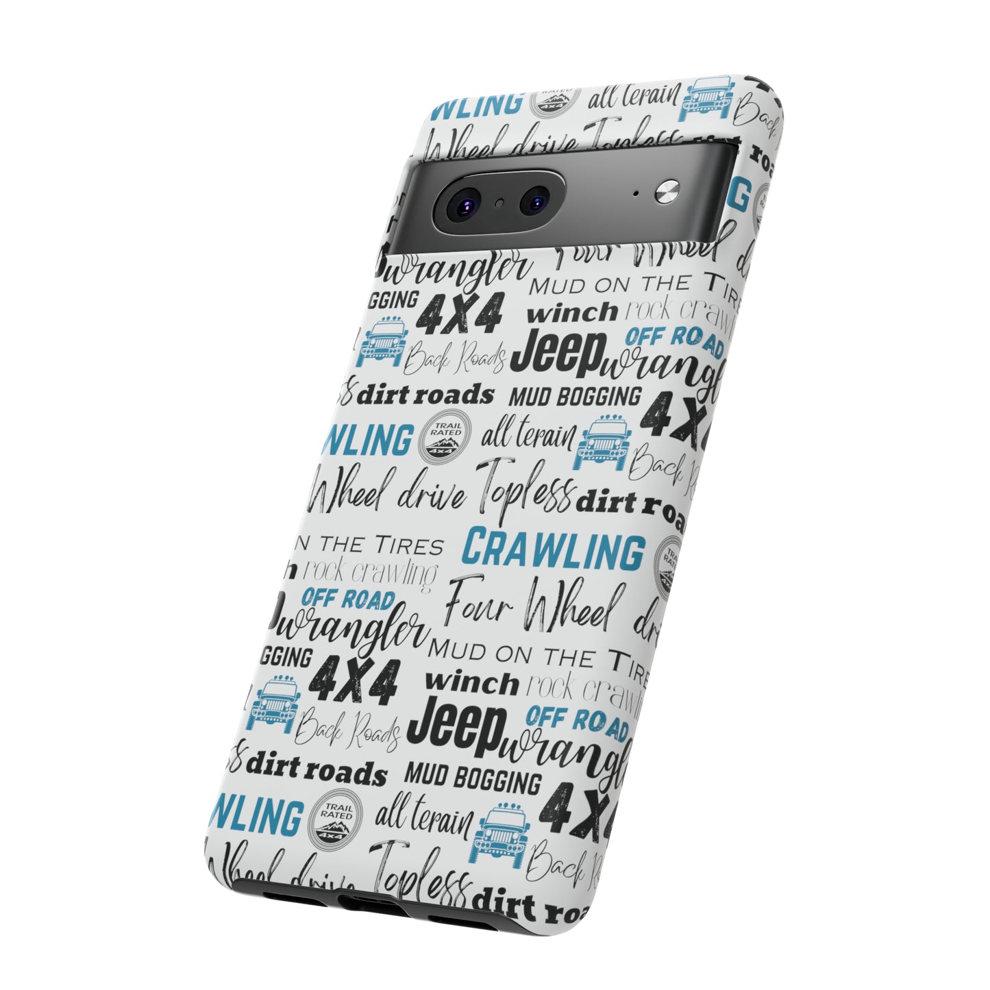 Off Road Subway Art Turquoise Protective Phone Case for Iphone, Samsung and Google Phones