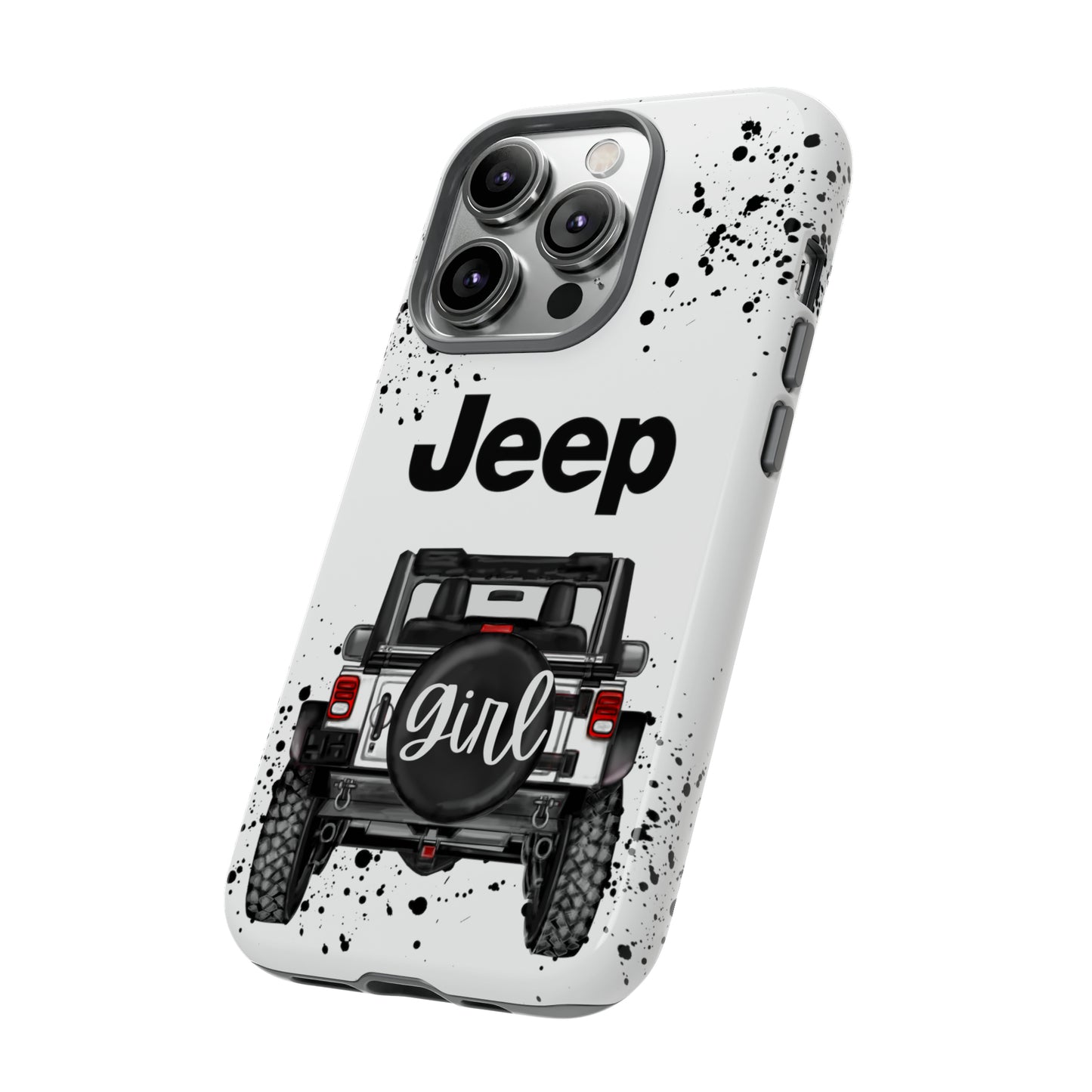 Off Road Girl White Protective Case for Iphone, Google and Samsung Phones