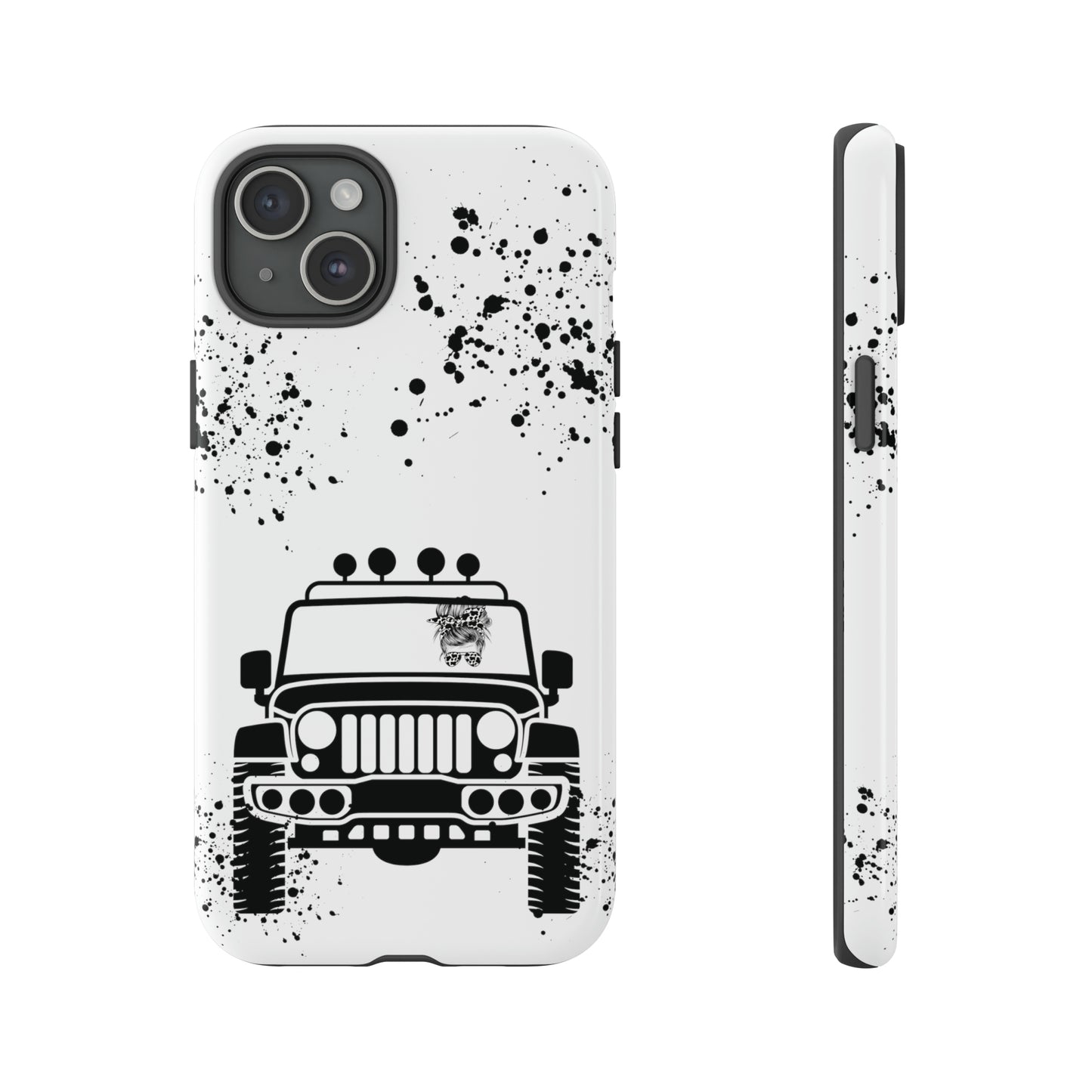 Off Road Girl Cow Print Shades Protective Phone Case for Iphone, Samsung and Google Phones