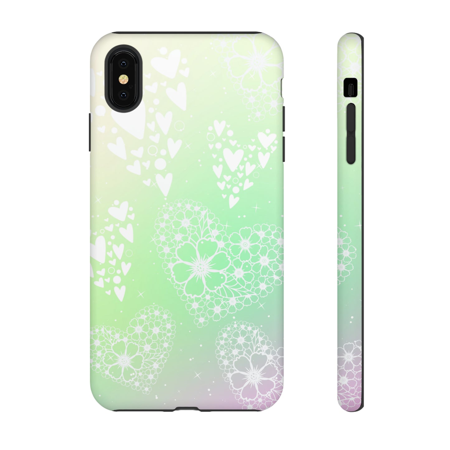 Pastel Heart Ombre Protective Case for Iphone, Google and Samsung