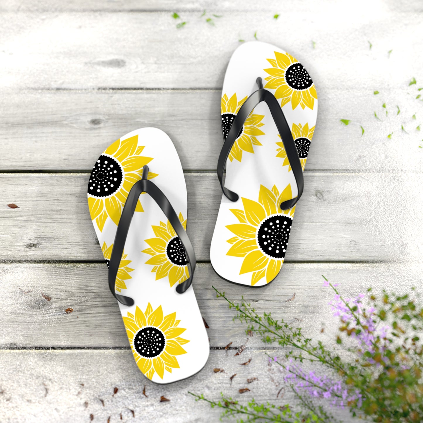 Sunflower Summer Flip Flops