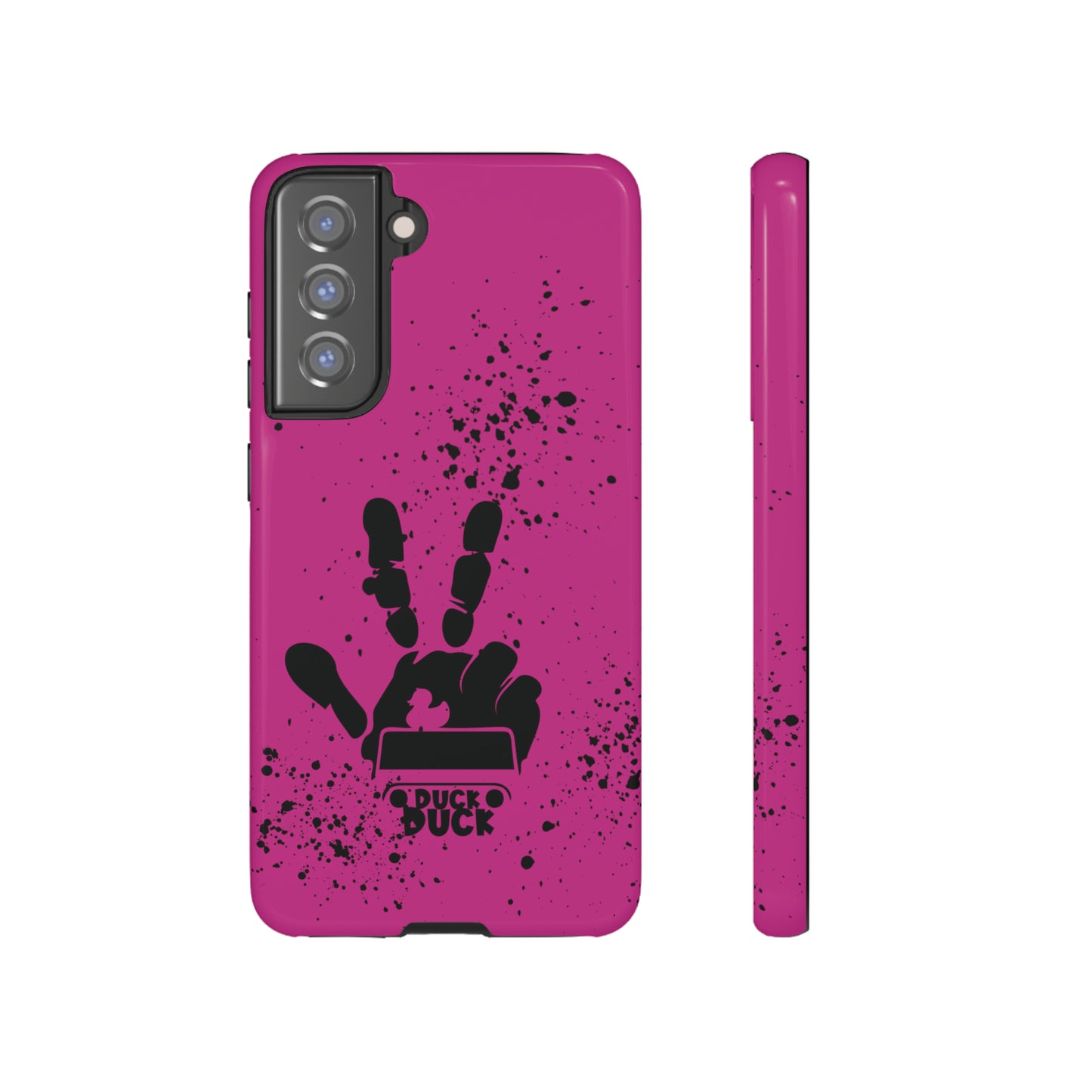 Duck Duck Hot Pink Protective Phone Case for IPhone, Samsung and Google Phone