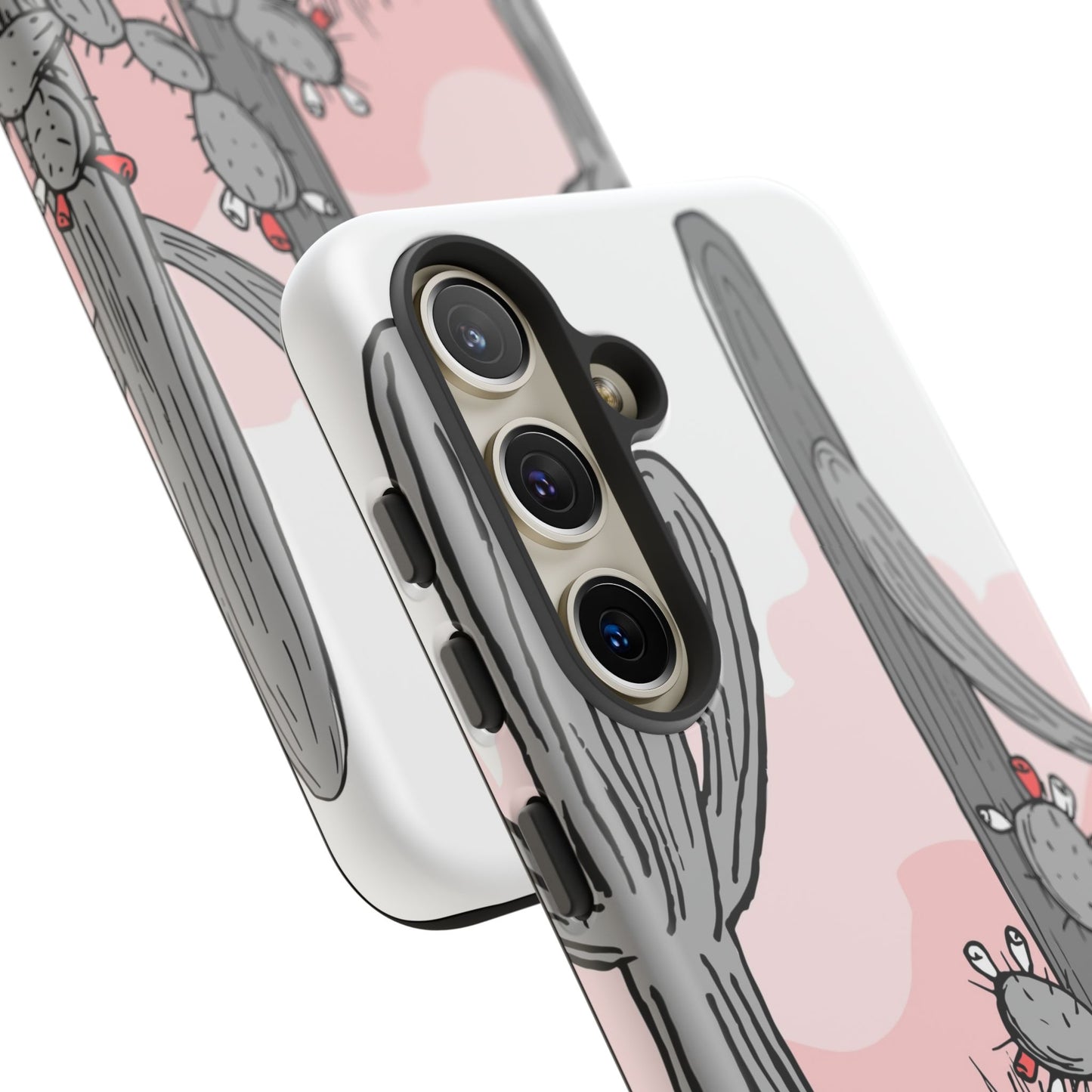 Pastel Cactus Sunset Protective Phone Case