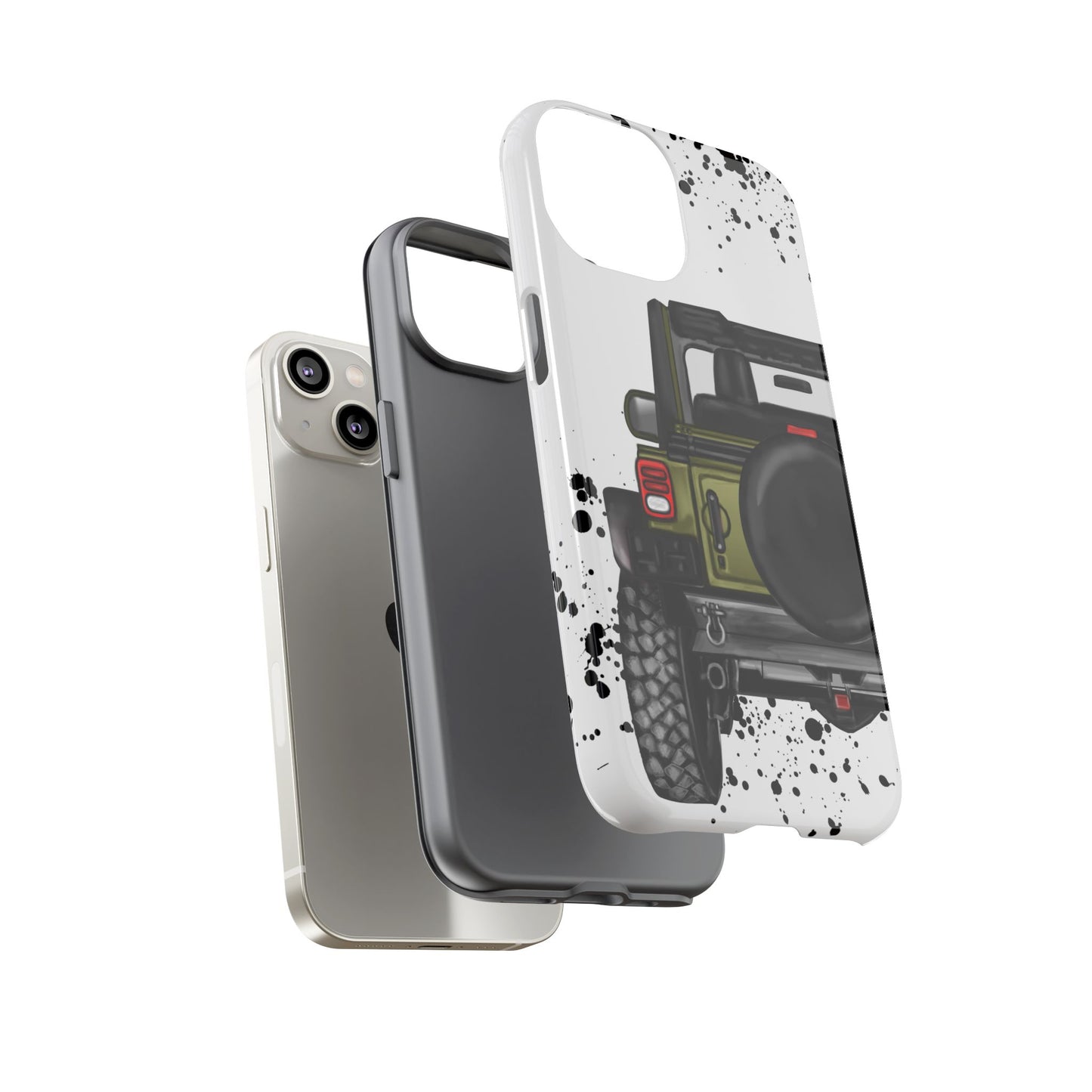 Off Road Life Army Green Protective Case for Iphone, Google and Samsung