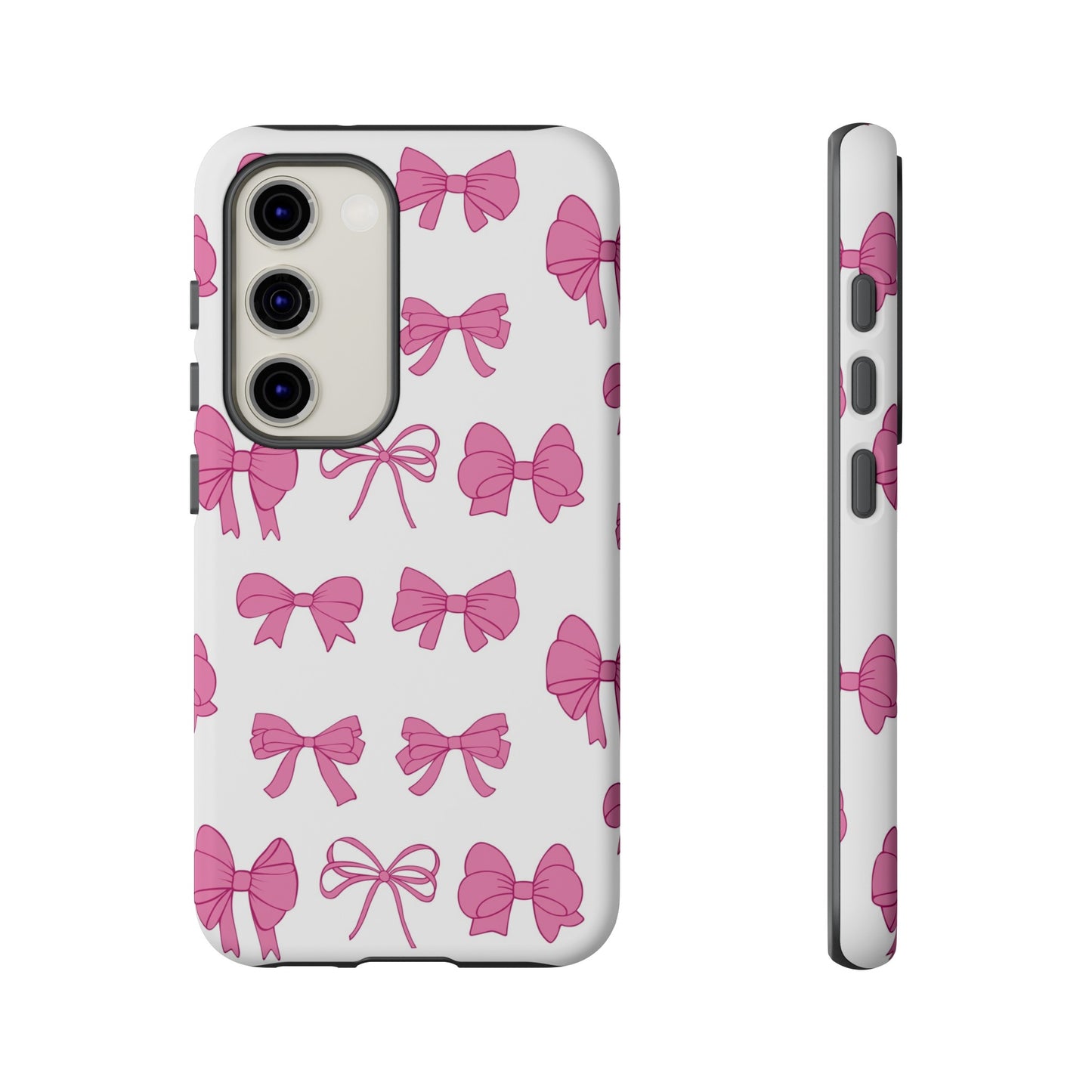 Pink Bows Protective Phone Case for Iphone, Samsung and Google Phones