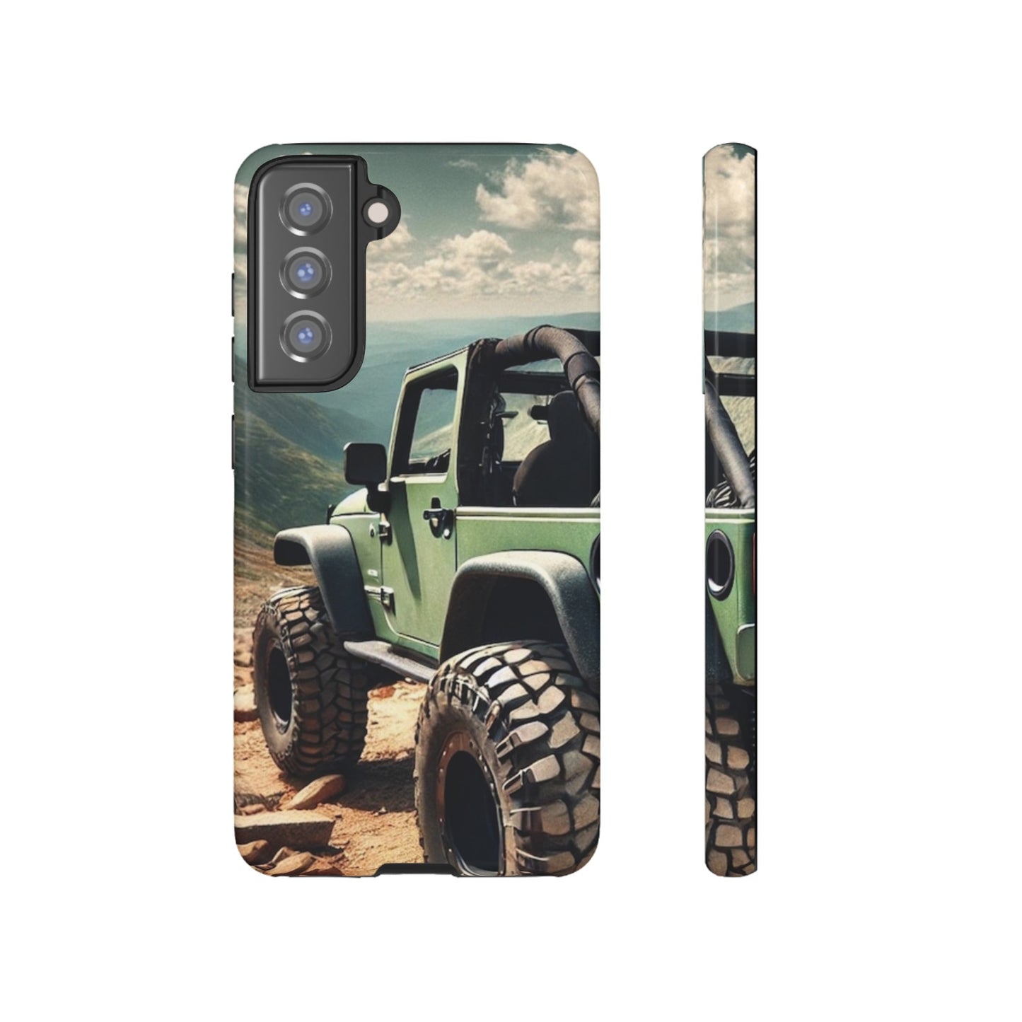 Green Jeep Protective Phone Case