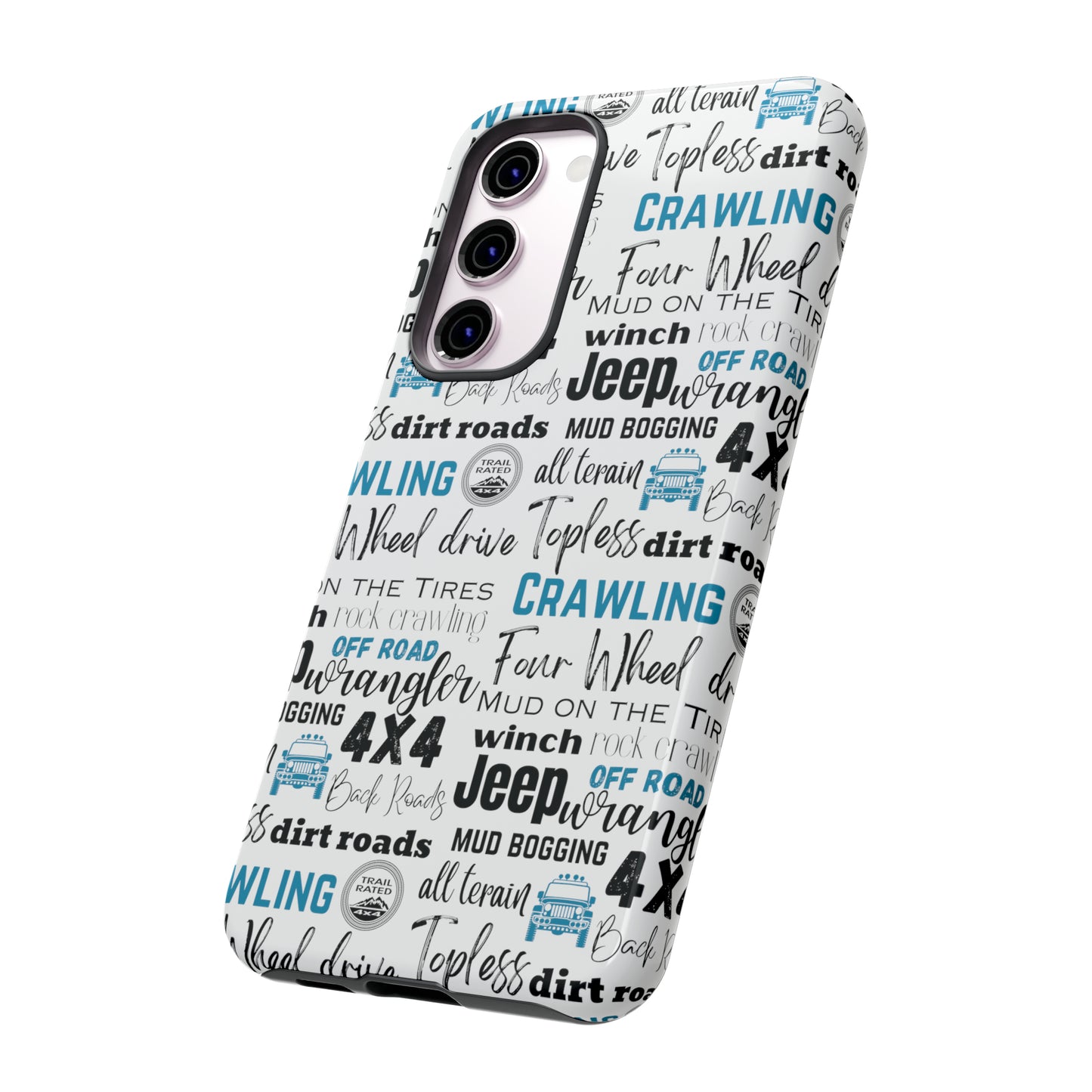 Off Road Subway Art Turquoise Protective Phone Case for Iphone, Samsung and Google Phones