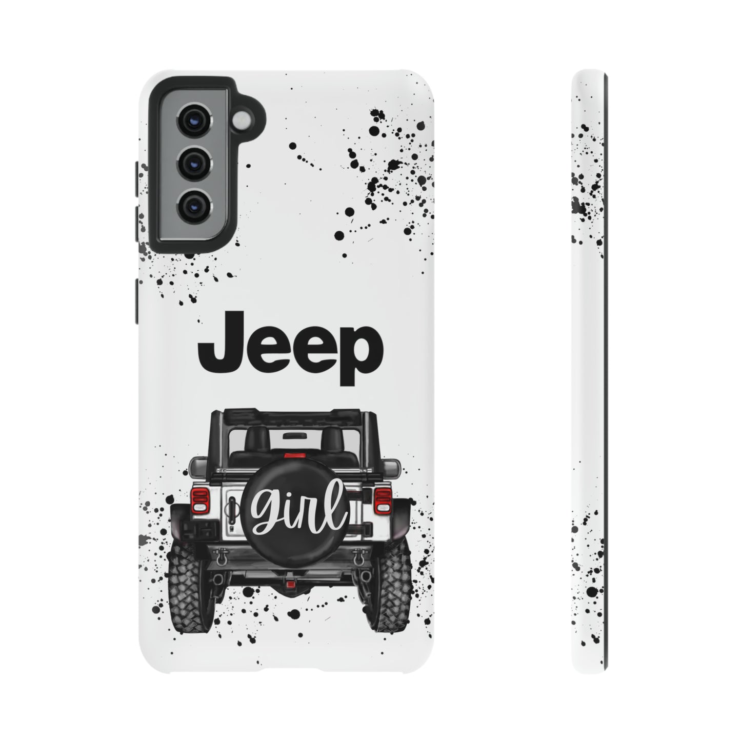 Off Road Girl White Protective Case for Iphone, Google and Samsung Phones