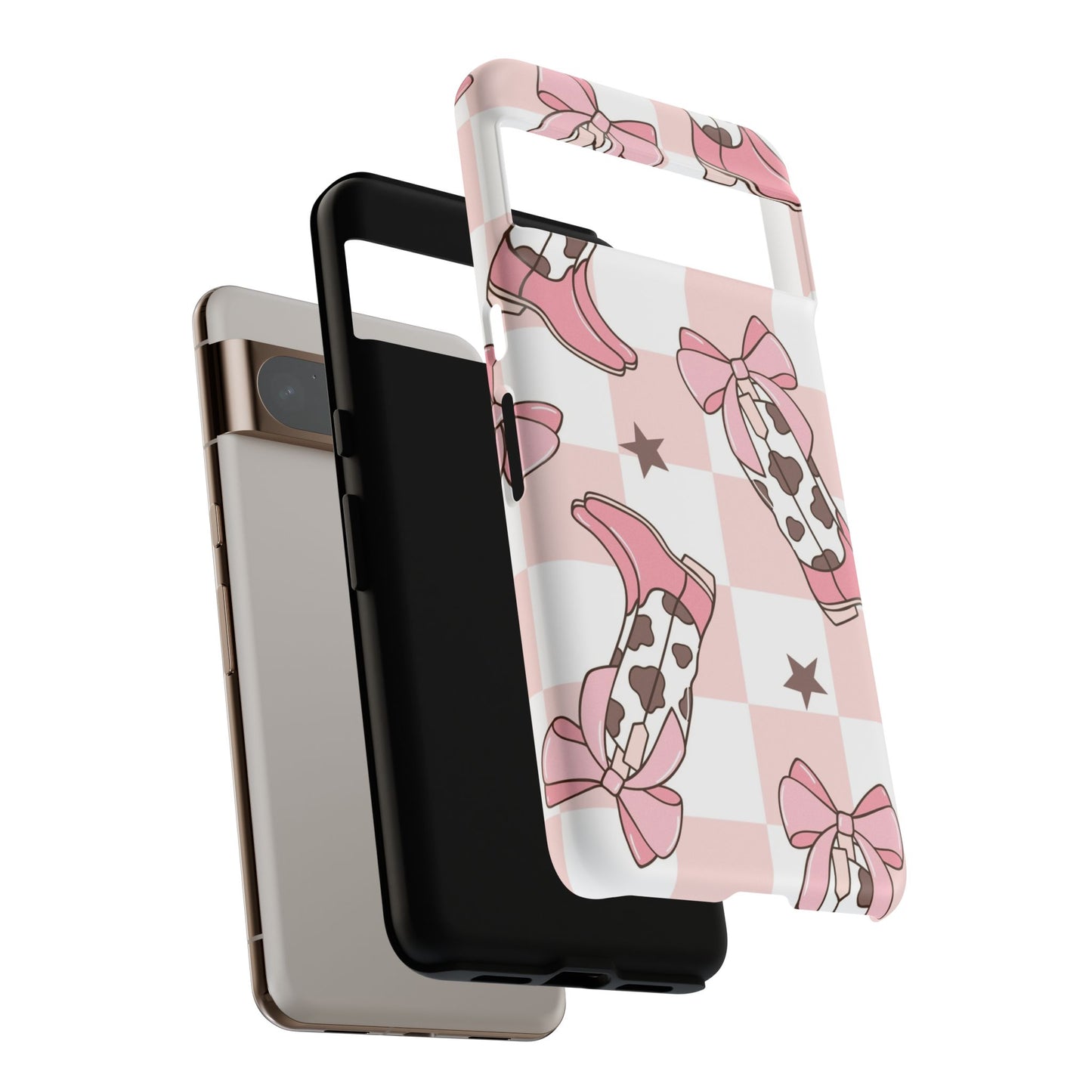 Cowboy Boots and Bows Protective Phone Case