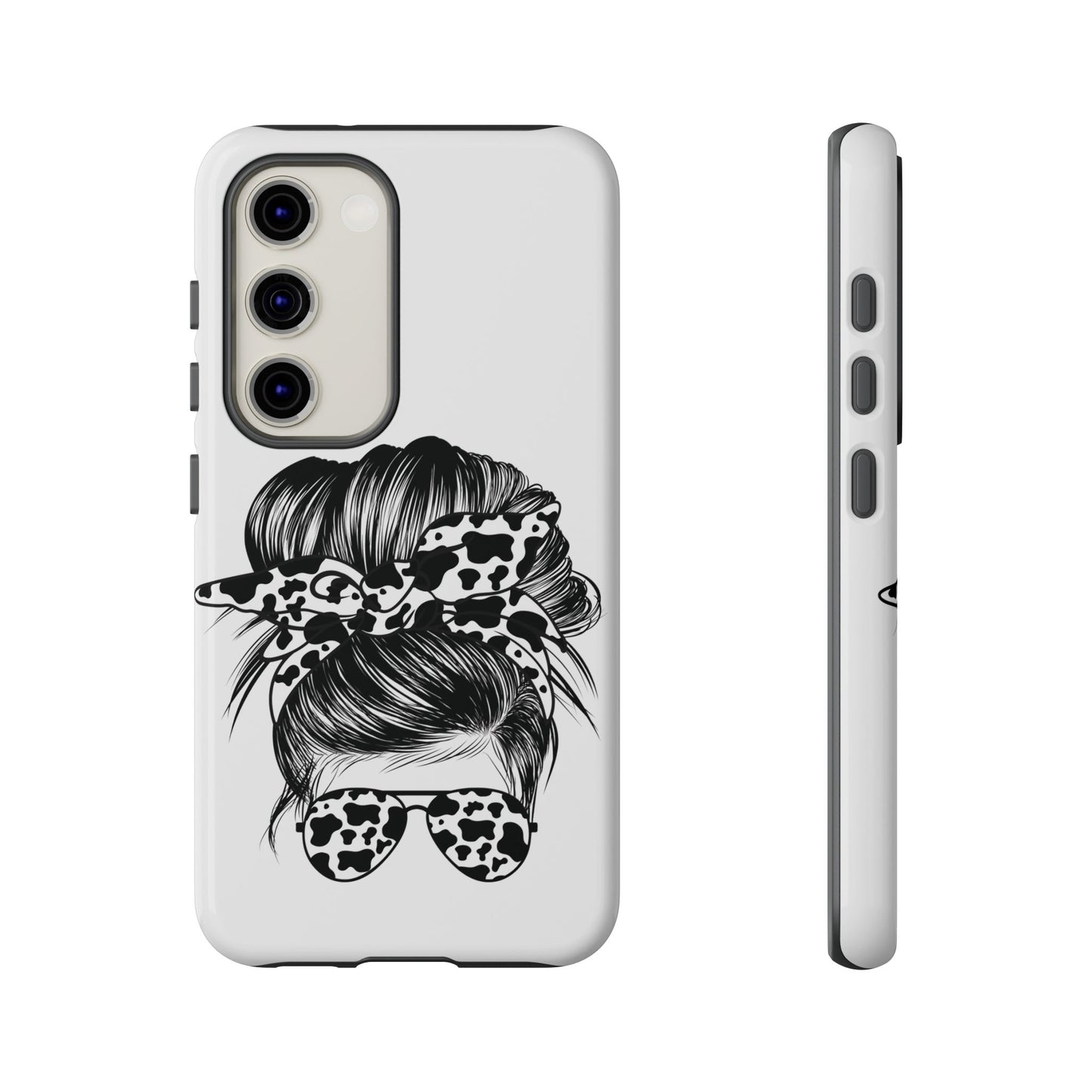Cow Print Woman Mom Wife Protective Phone Case for Iphone, Samsung and Google Phones