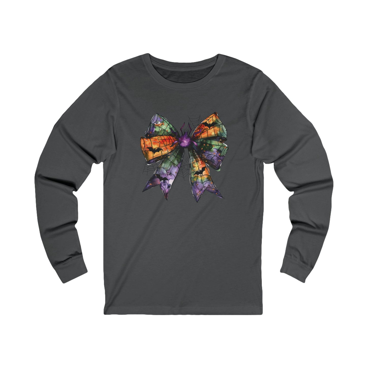 Colored Halloween Bow Unisex Jersey Long Sleeve Tee