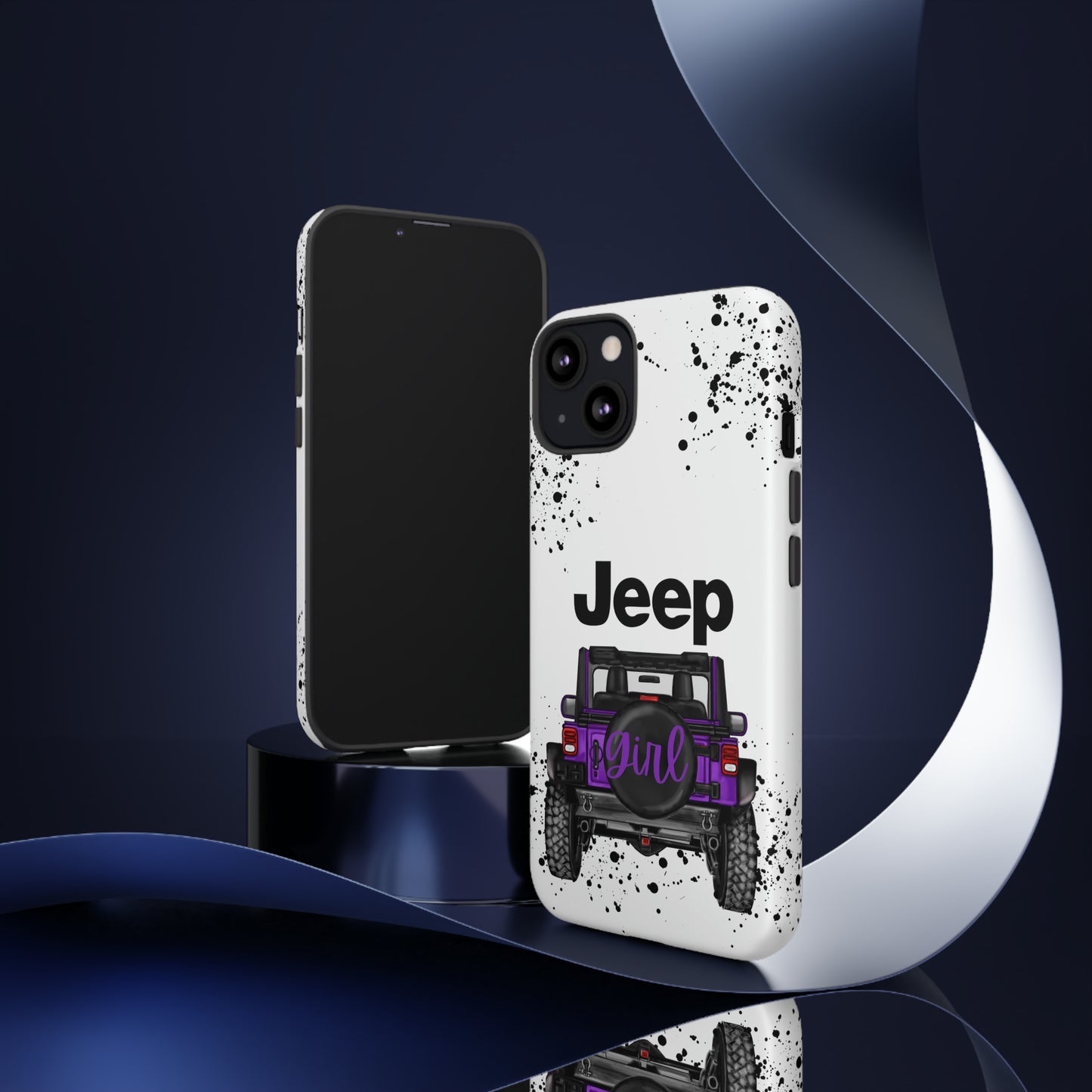 Off Road Girl Dark Purple Protective Case for Iphone, Google and Samsung Phones