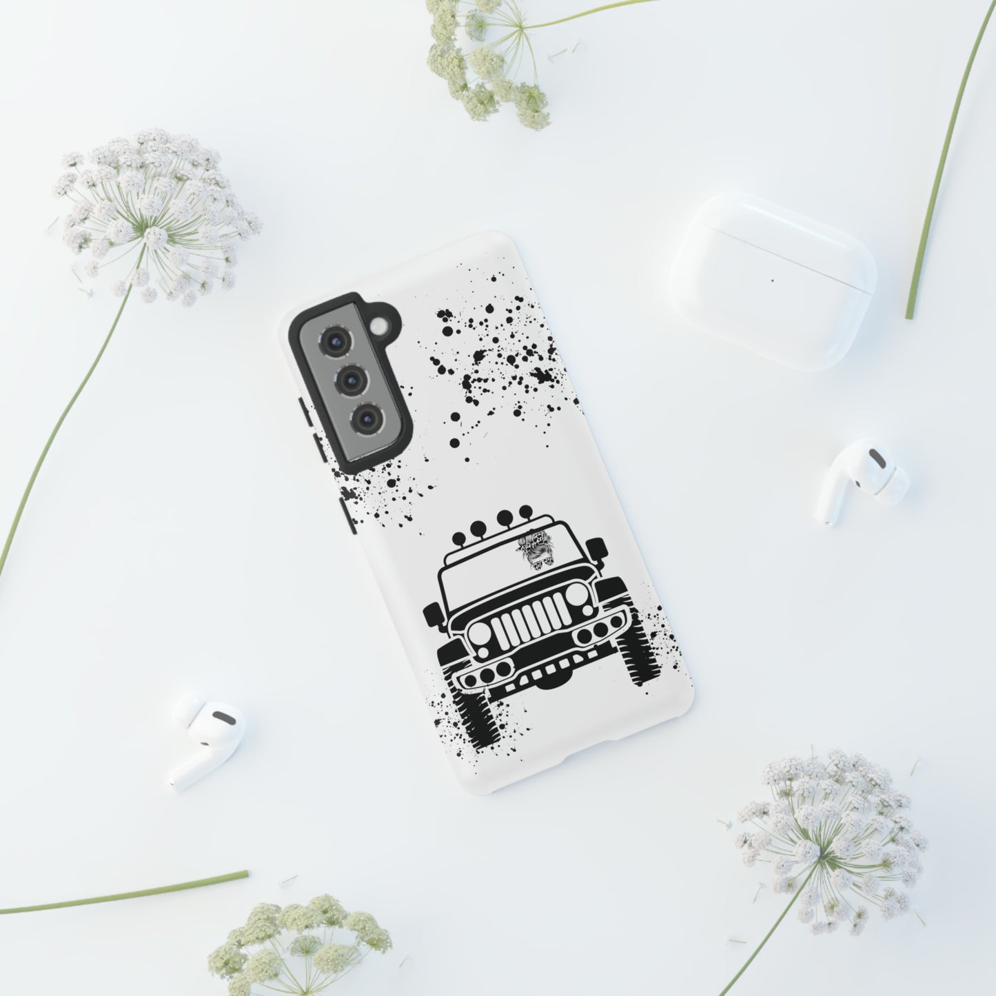 Off Road Girl Cow Print Shades Protective Phone Case for Iphone, Samsung and Google Phones