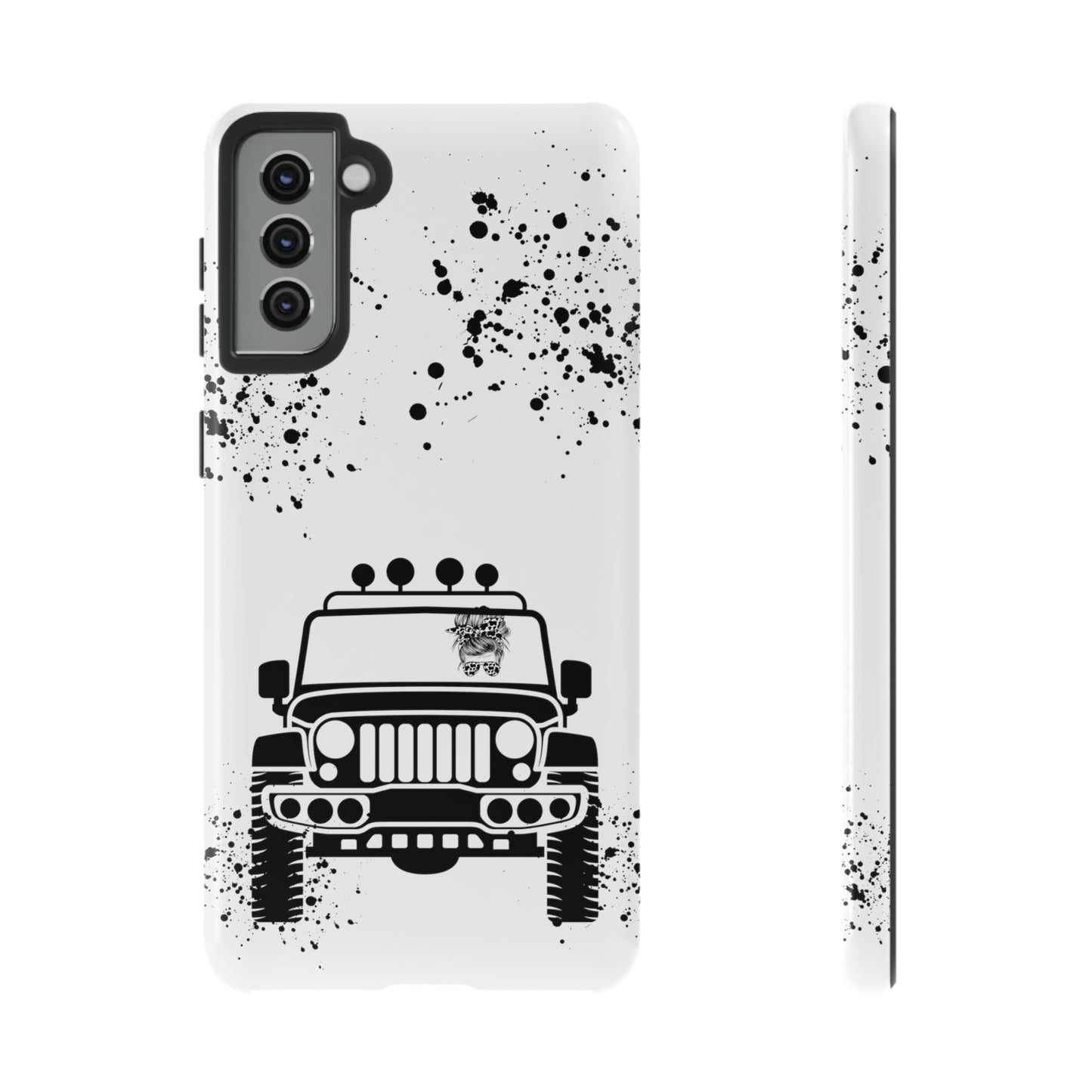 Off Road Girl Cow Print Shades Protective Phone Case for Iphone, Samsung and Google Phones