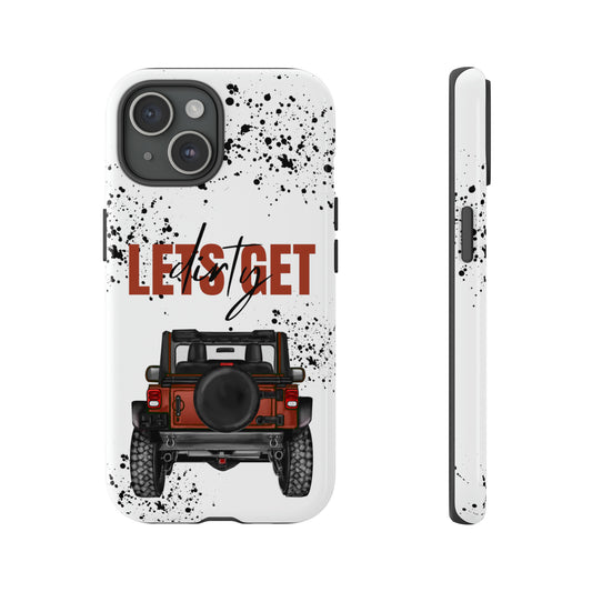 Lets Get Dirty Splatter Rust Protective Phone Case