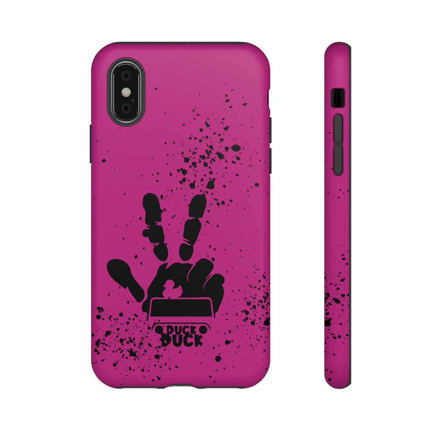 Duck Duck Hot Pink Protective Phone Case for IPhone, Samsung and Google Phone