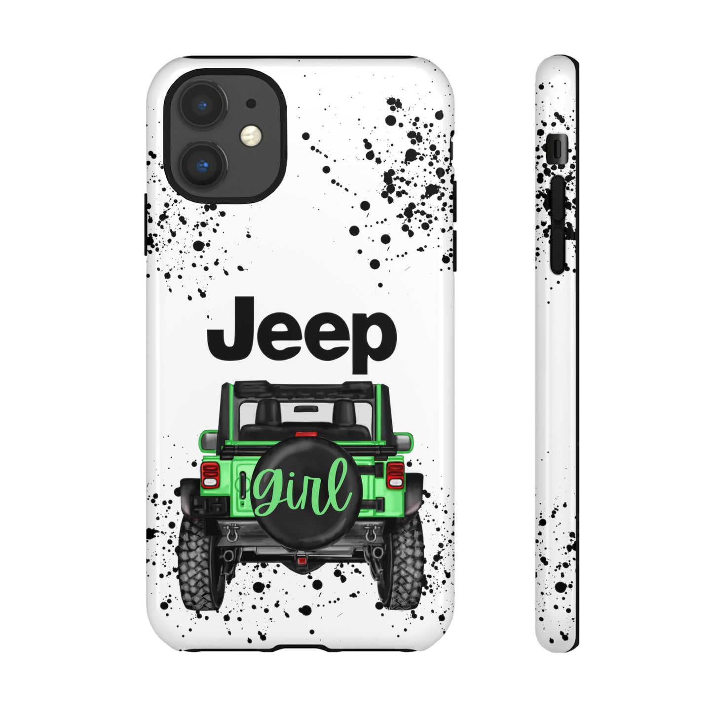 Off Road Girl Light Green Protective Case for Iphone, Google and Samsung Phones