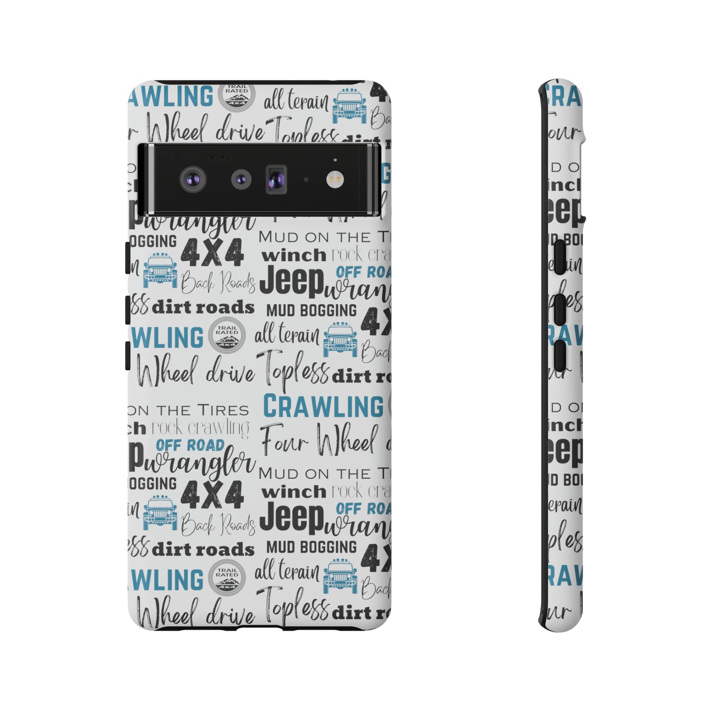 Off Road Subway Art Turquoise Protective Phone Case for Iphone, Samsung and Google Phones