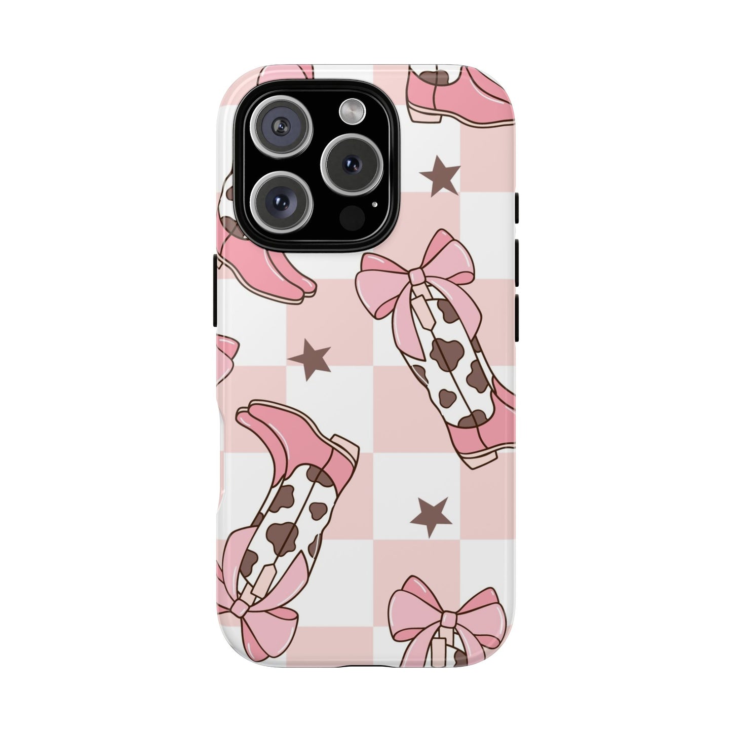 Cowboy Boots and Bows Protective Phone Case