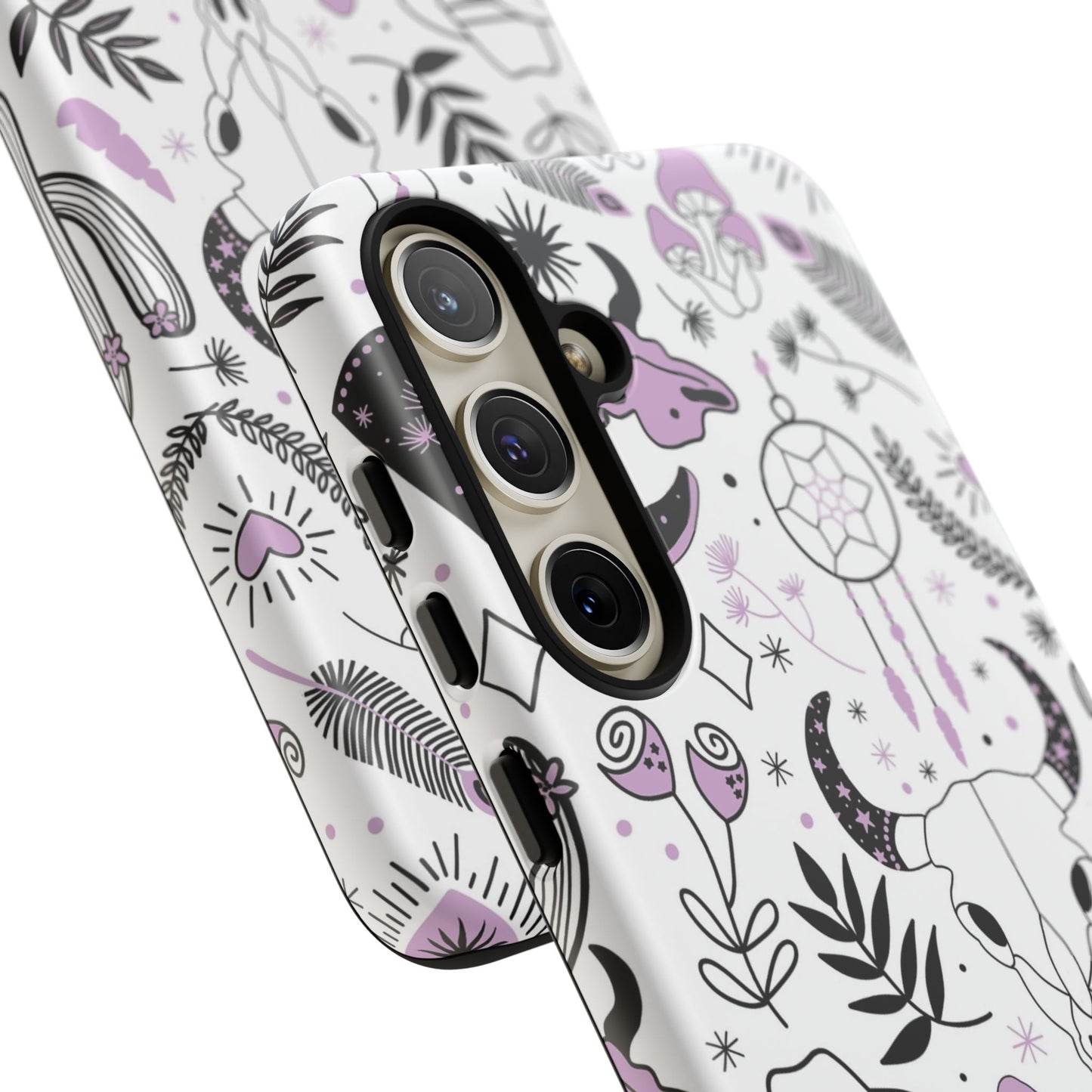 Purple and Black Western Protective Drop Proof Case Iphone, Samsung and Google phones