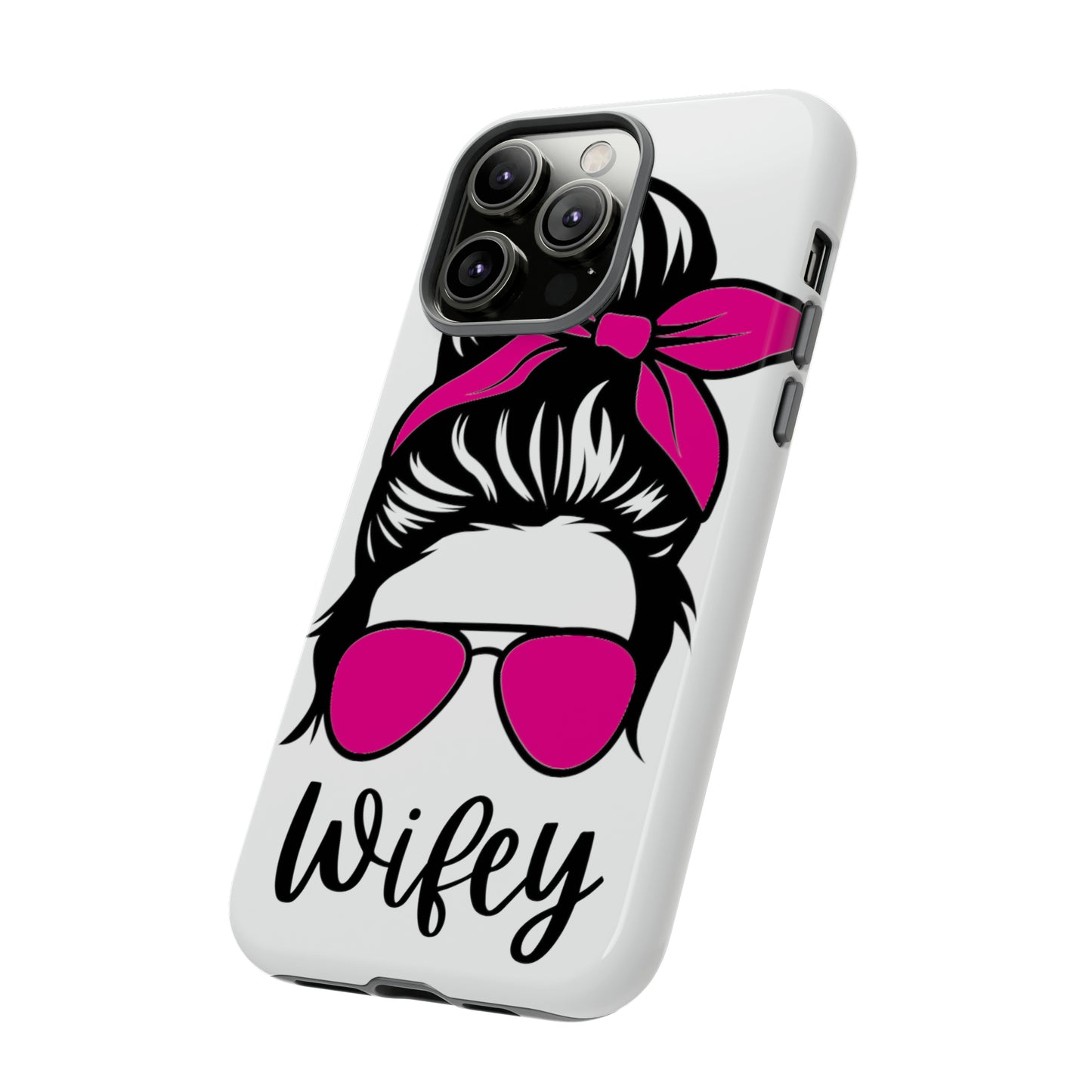 Pink Wifey Protective Case for IPhone, Samsung and Google