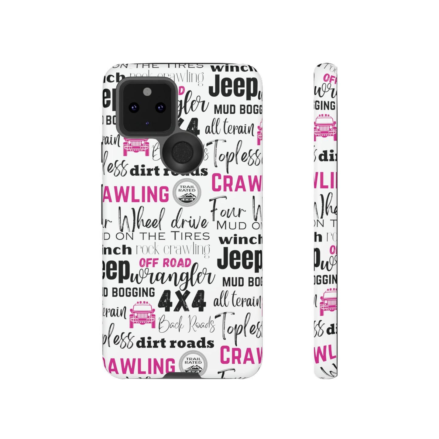 Off Road Subway Art Splash of Pink Protective Phone Case for Iphone, Samsung and Google Phones